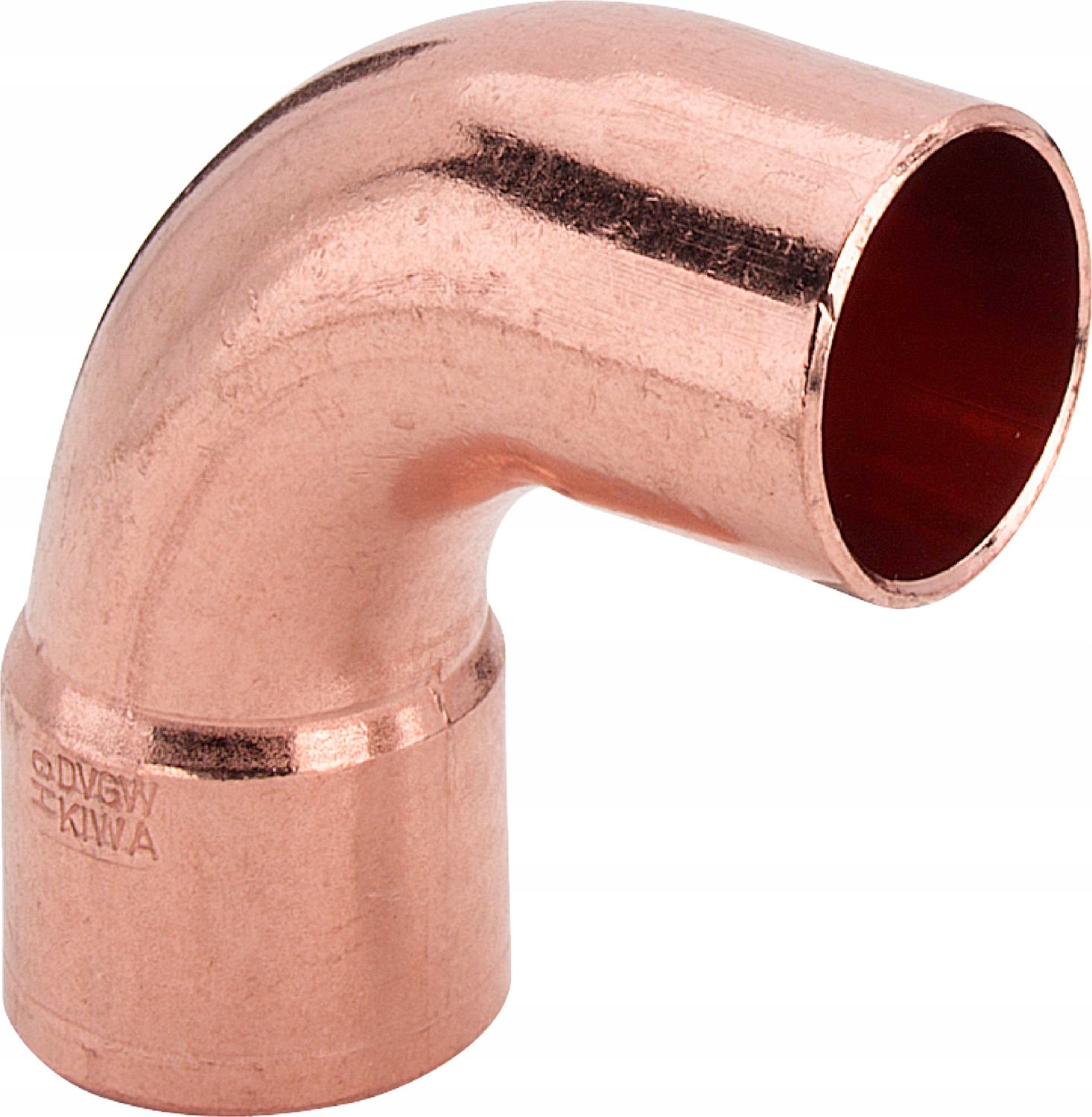 KOLANO MIEDZIANE 18 MM JEDNOKIELICHOWE 90°