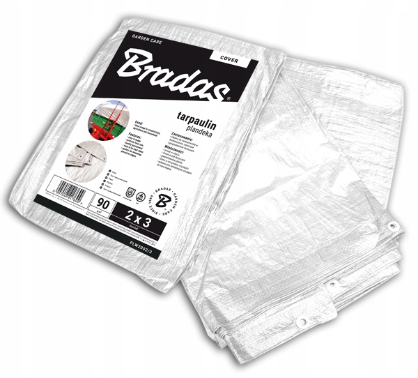 

Bradas Plandeka wzmacniana White 1,5 x 2m, 90g