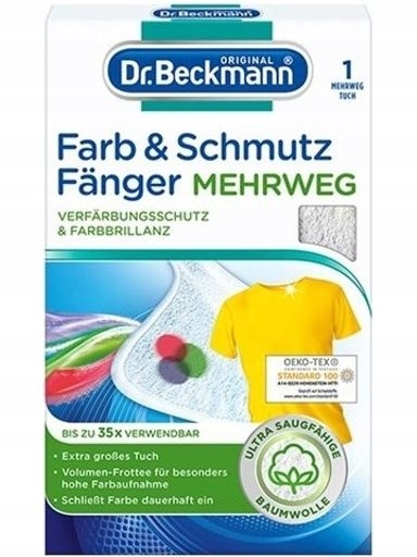 Levně 4X Dr Beckmann Utěrka Na Praní Zachycující Barvy Vícenásobná 35 1 Ks