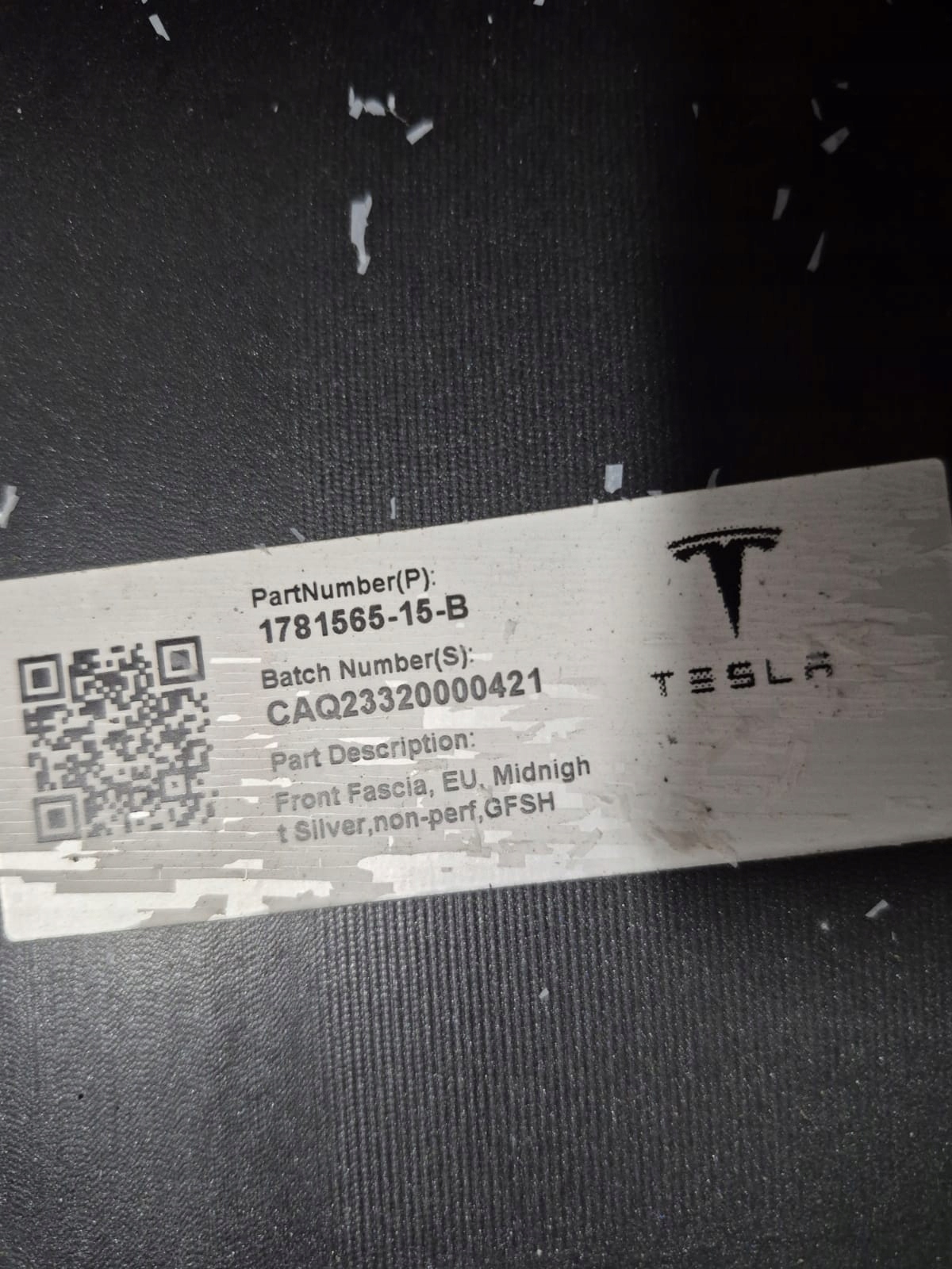 TESLA MODEL 3 LIFT 23-> bumper front front