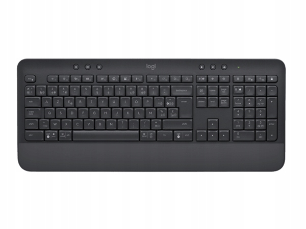 Logitech K650 Signature bezdrôtová pohodlná klávesnica grafitová Cz…