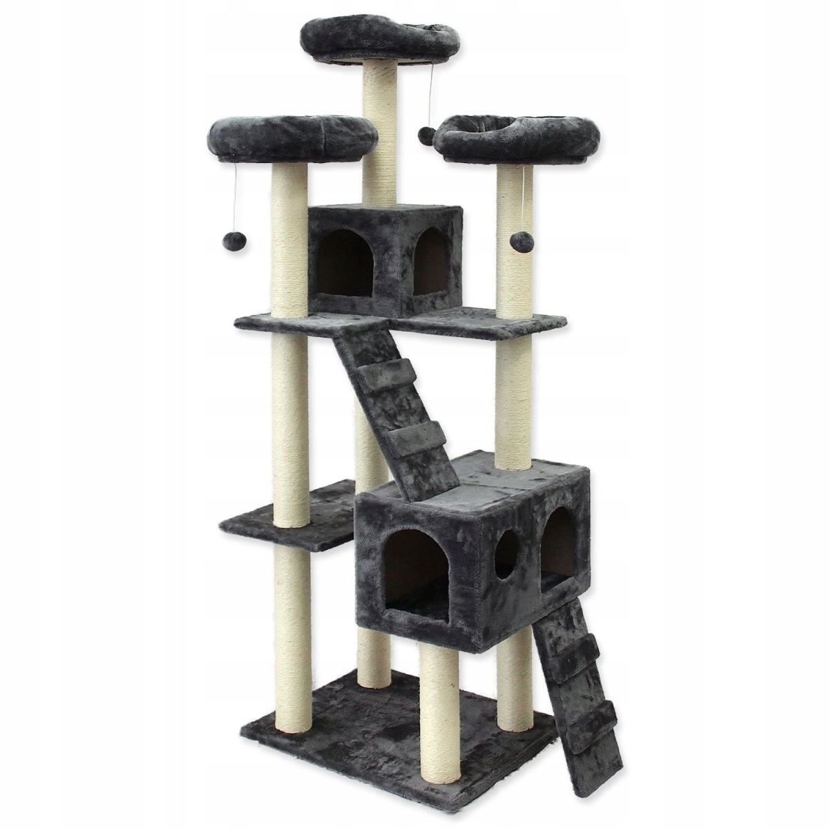 Levně Odpočívadlo Magic Cat Sophia šedé 76x50x182cm