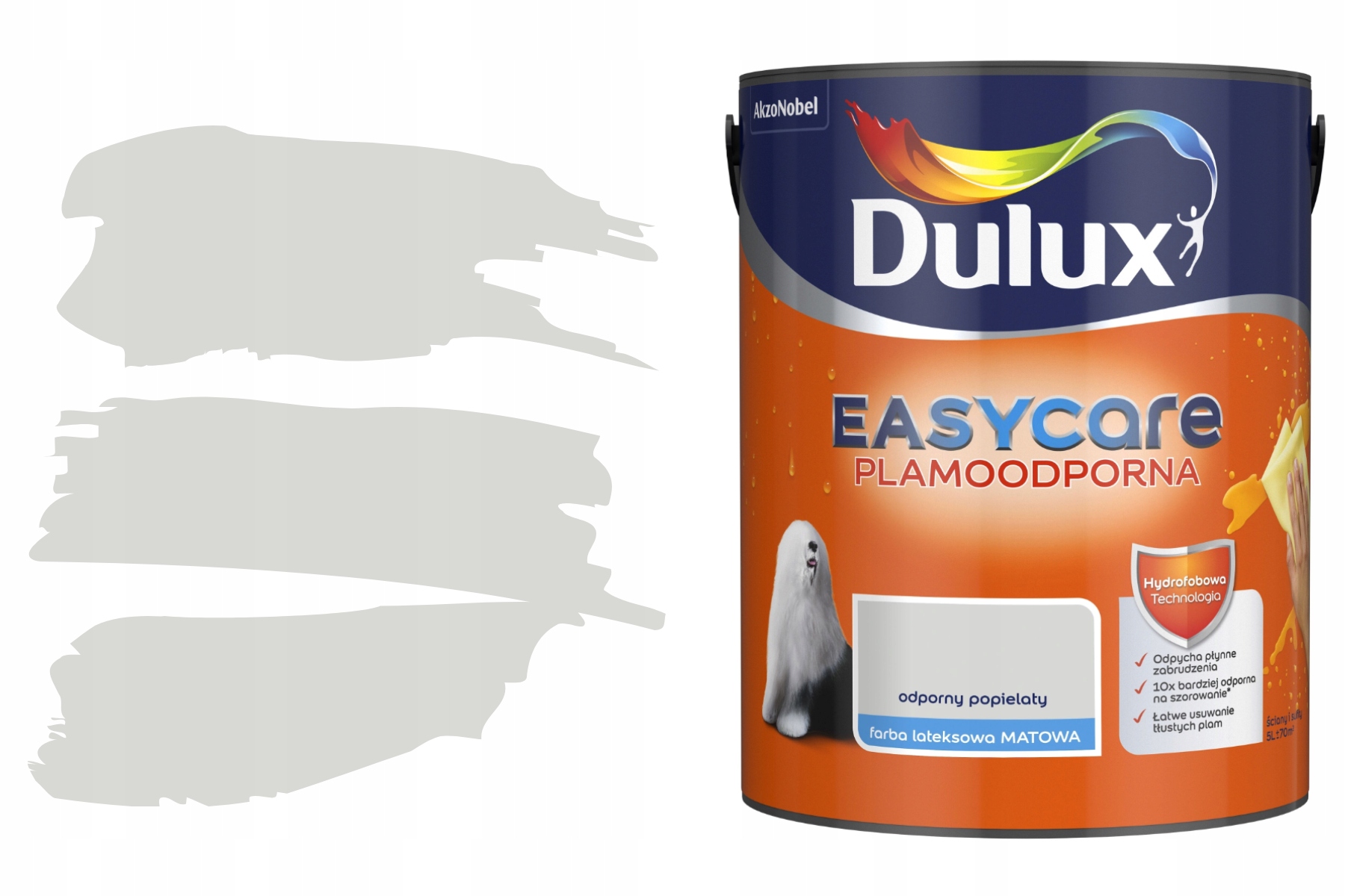Barva EasyCare odolná proti skvrnám Odolná popelavá 5 l Dulux