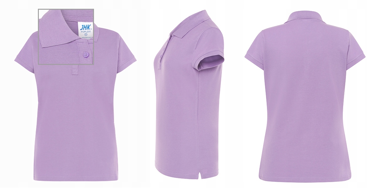 JHK KOSZULKA POLO DAMSKA KRÓTKI RĘKAW POLÓWKA M Wzór dominujący bez wzoru