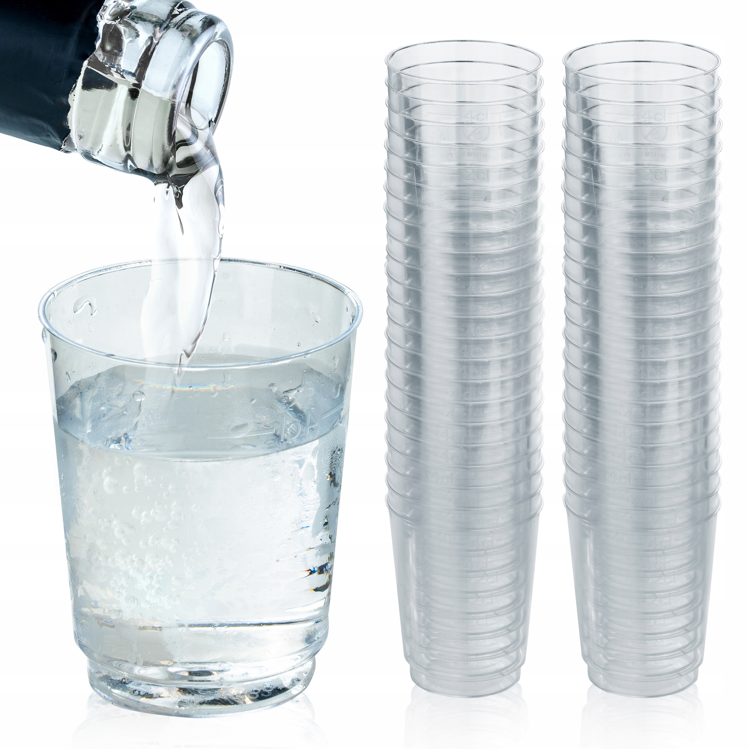 

Kieliszki Plastikowe 40ml kieliszek do wódki 50szt