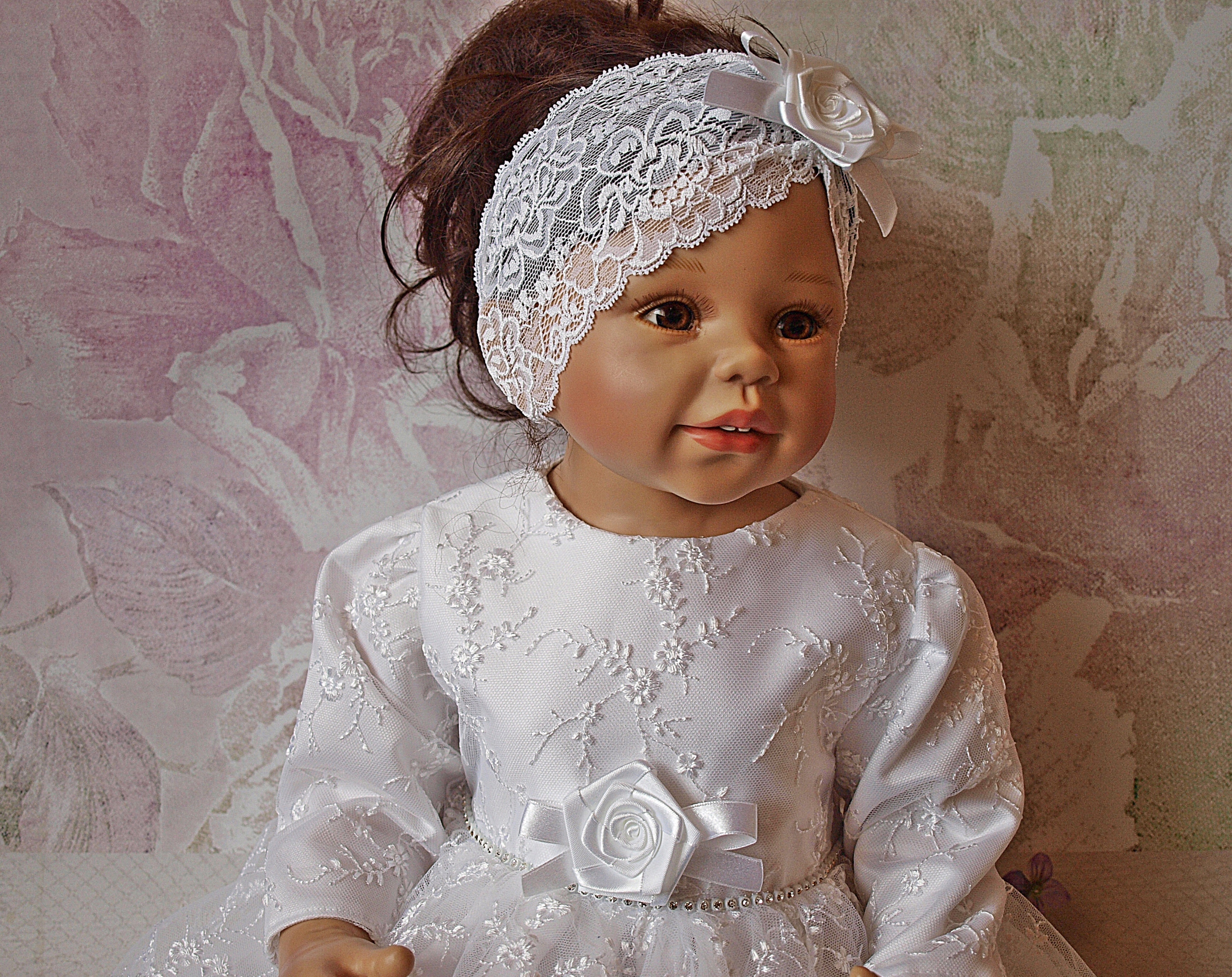 NOWOŚĆ KORONKOWA SUKIENKA DO CHRZTU MARTYNKA 68 Rozmiar 68