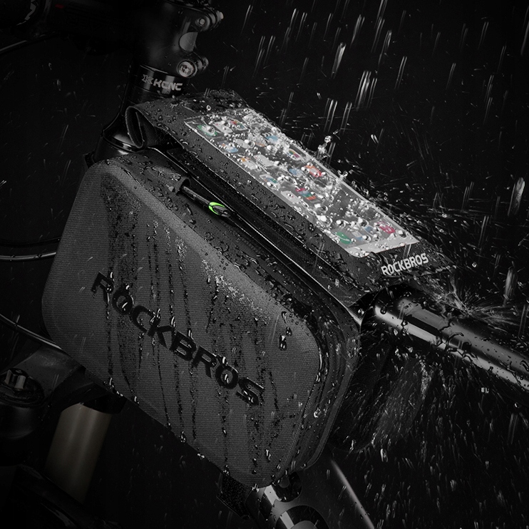 Sakwa rowerowa na ramę, Rockbros AS-006BK, torba etui na smartfon do roweru Model AS-006BK