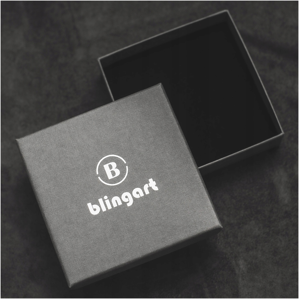 Zawieszka męska anodowana czarna POCISK stal chirurgiczna Kamień Bez kamienia