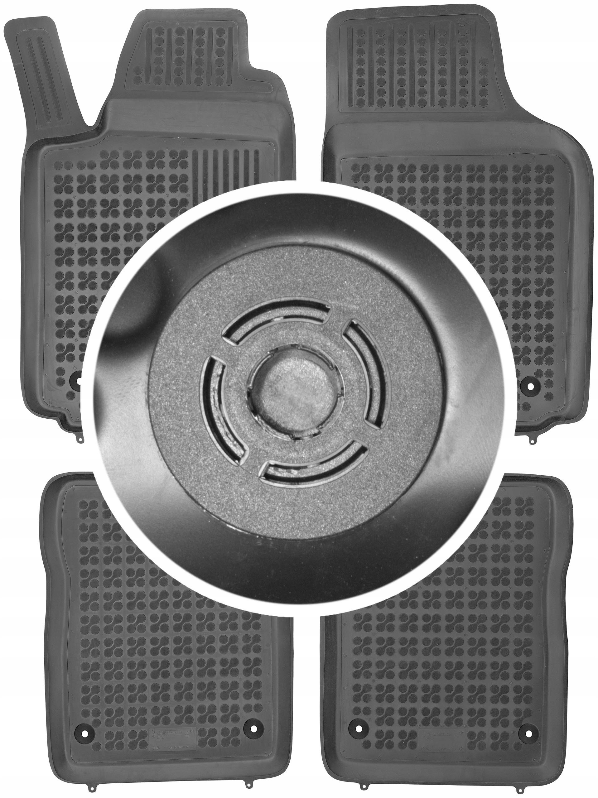 Килимки Різати-Пластик резинові 200312 4 el.