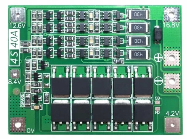 Balanser Ładowarka Li-Ion BMS 4S 40A balanser ogniw 18650