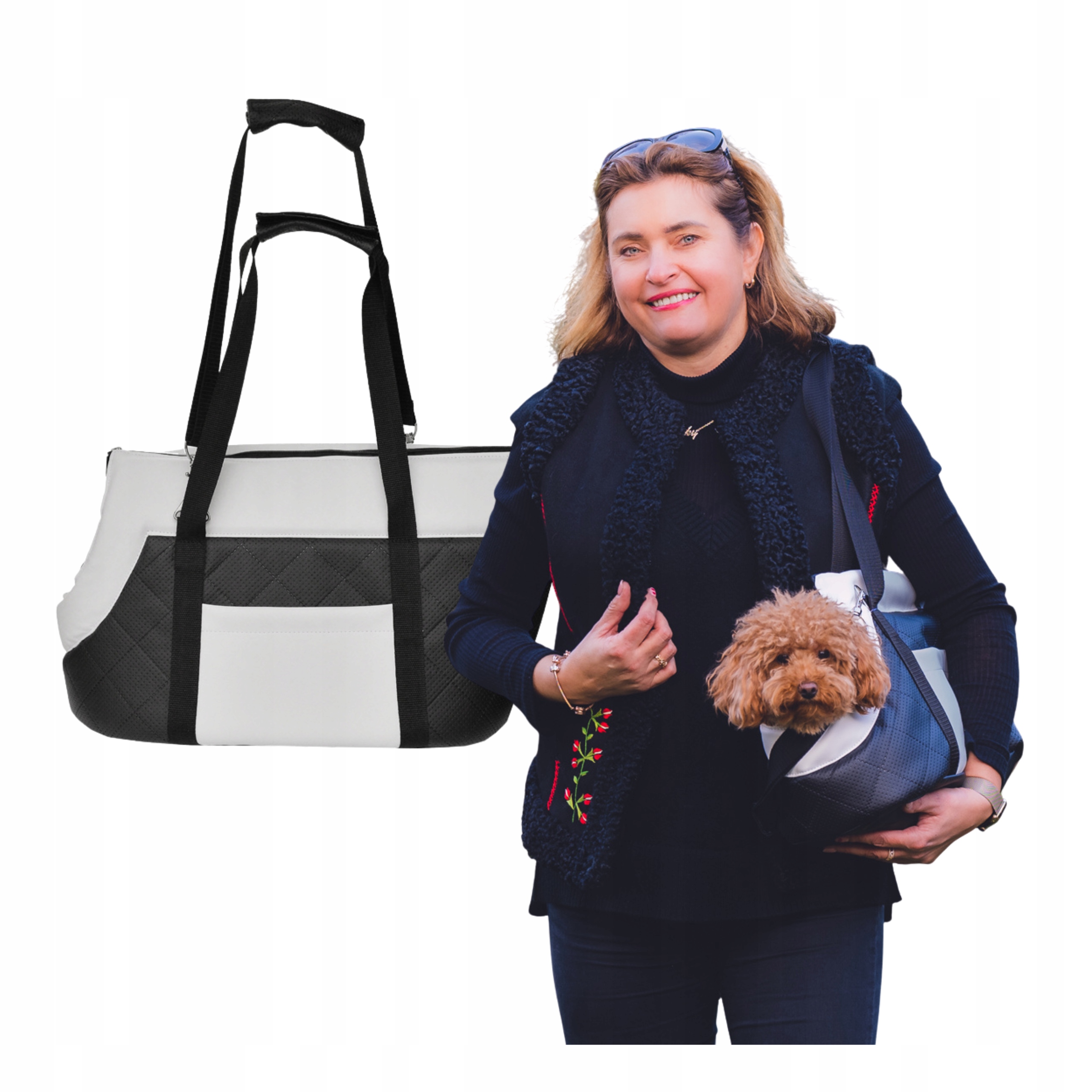 Přepravní taška přes rameno pro psa a kočku přepravka, nosítko pro psa