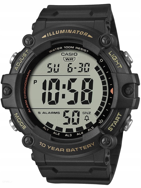 Pánské Hodinky Casio AE-1500WHX-1A Černá Datumovka 100 M Dárek Pro Kluka