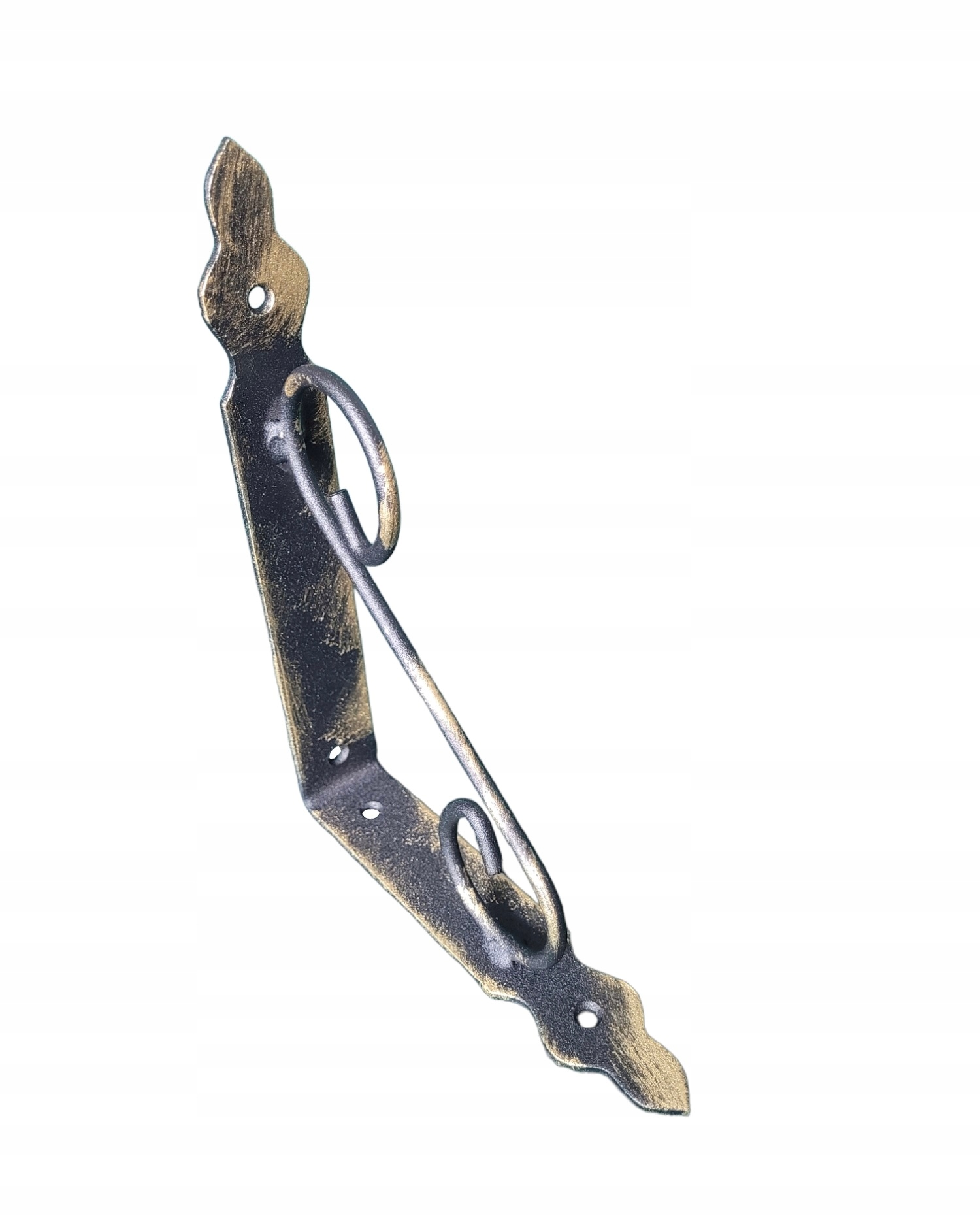 WSPORNIK PÓŁKI podpora CZARNY POZŁACANY 200x200