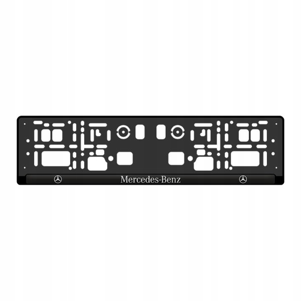 Podložka SPZ 3D - MERCEDES 2ks