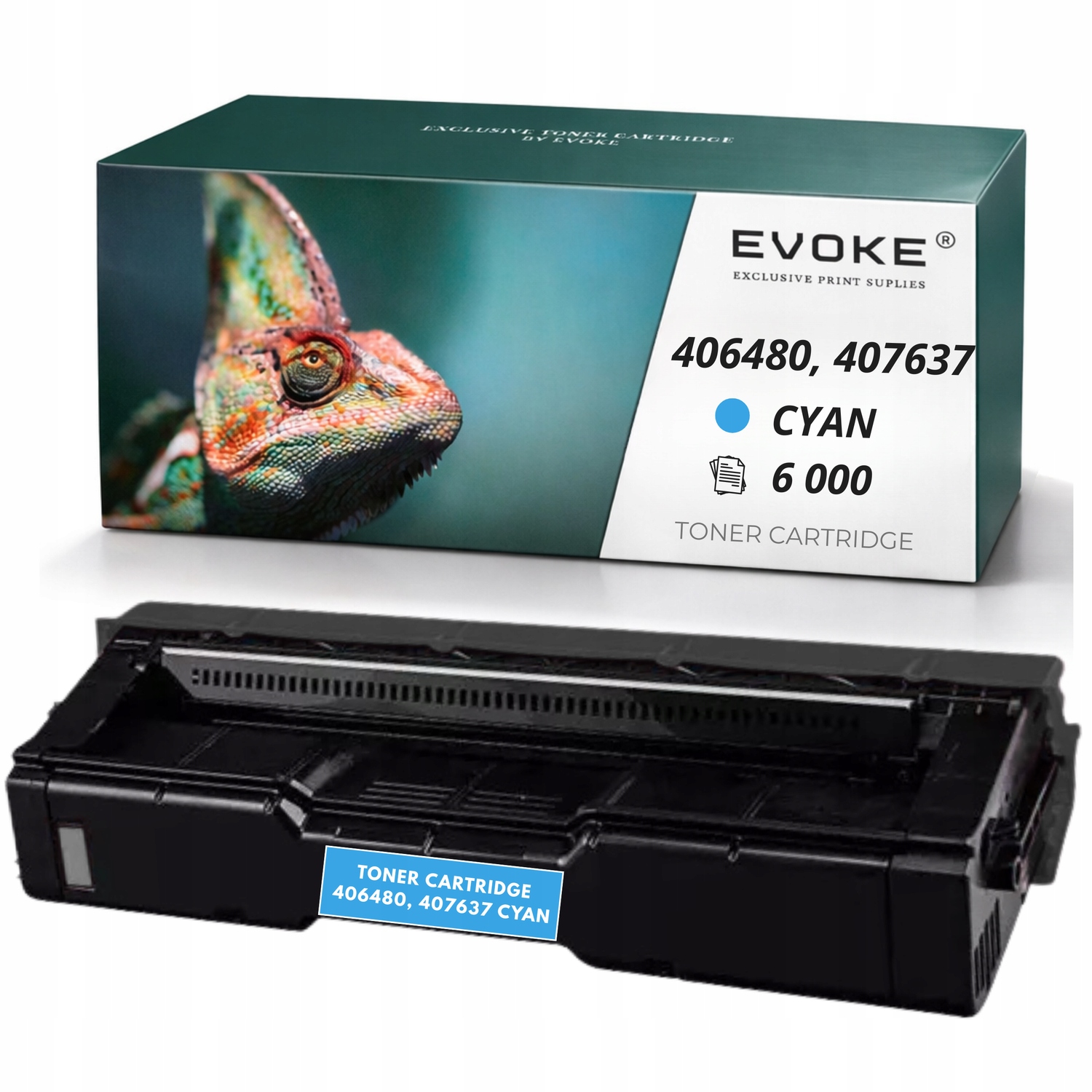 Toner pro Ricoh SPC310H C 406480, 407637 azurový 6000 stran Sp C231 C242 C310