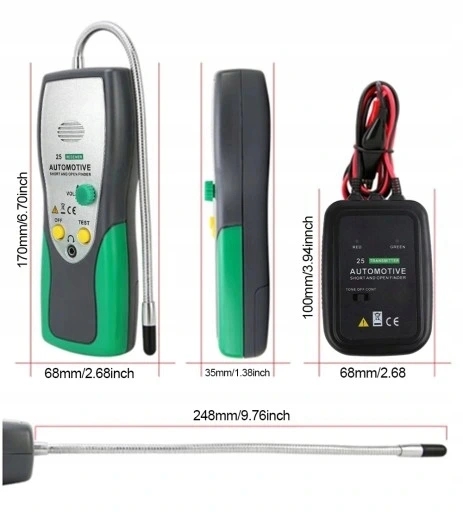 TESTER MIERNIK CIĄGŁOŚCI PRZEWODÓW KABLI PRZEWODÓW Długość 40 cm