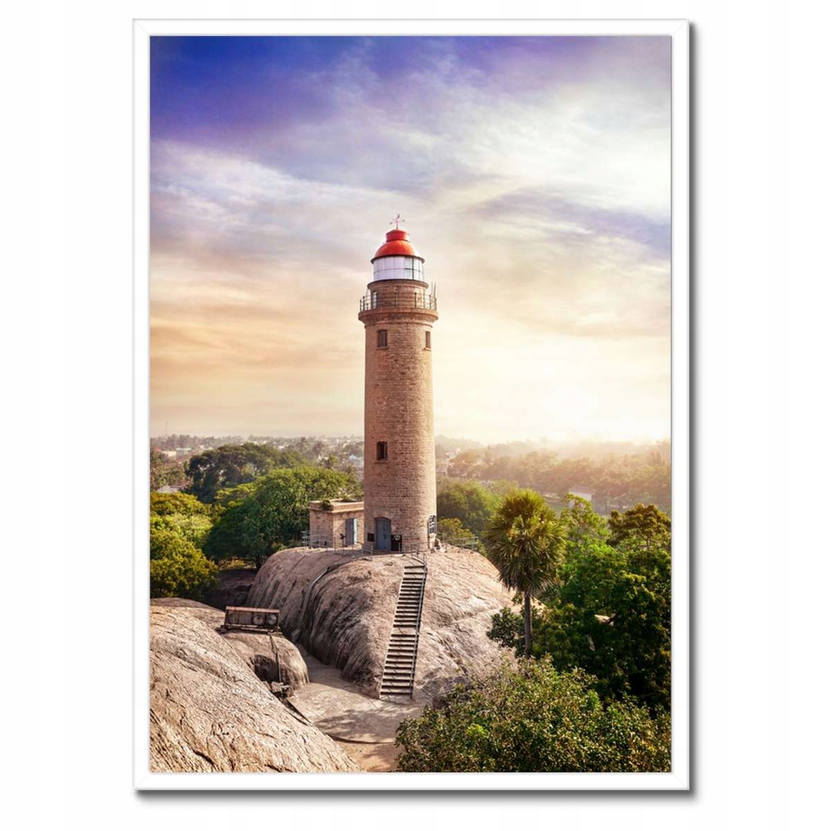 Plakáty v rámu 50x70 Maják Mahabalipuram