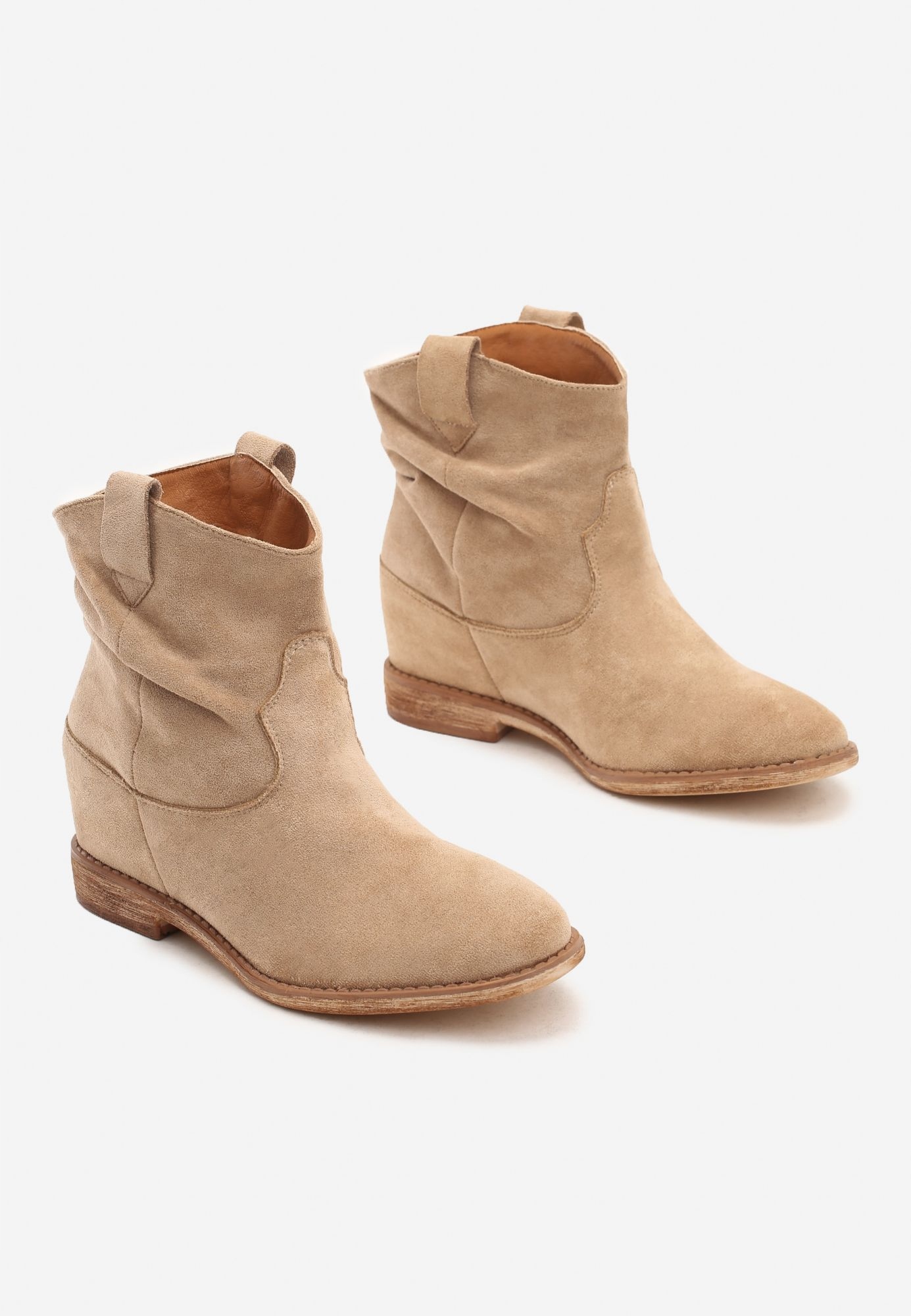 

Born2Be Khaki Botki damskie 40 Ekozamsz