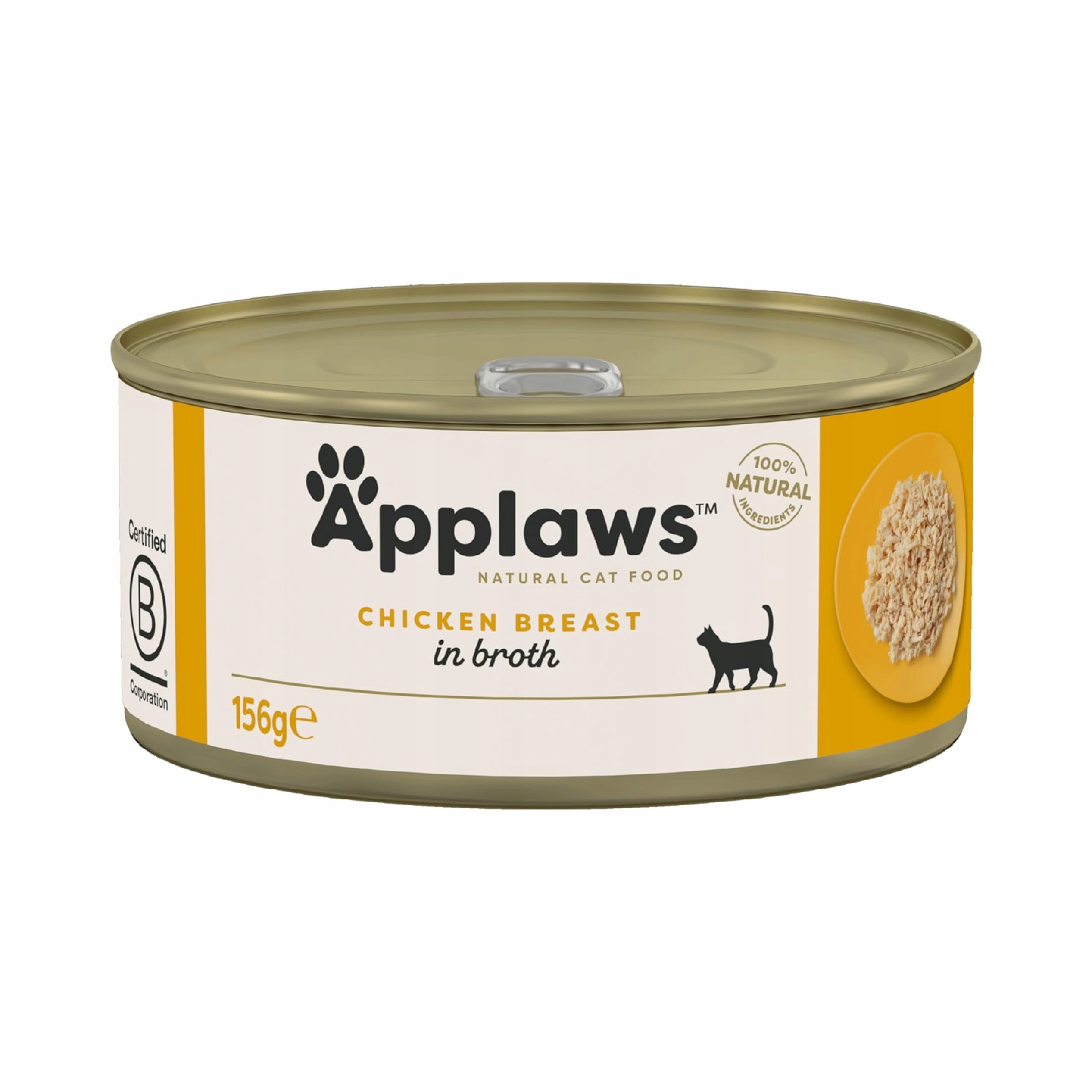 Levně Applaws Premium Mokré krmivo pro kočky adult 100% přírodní kuře 12x156 g