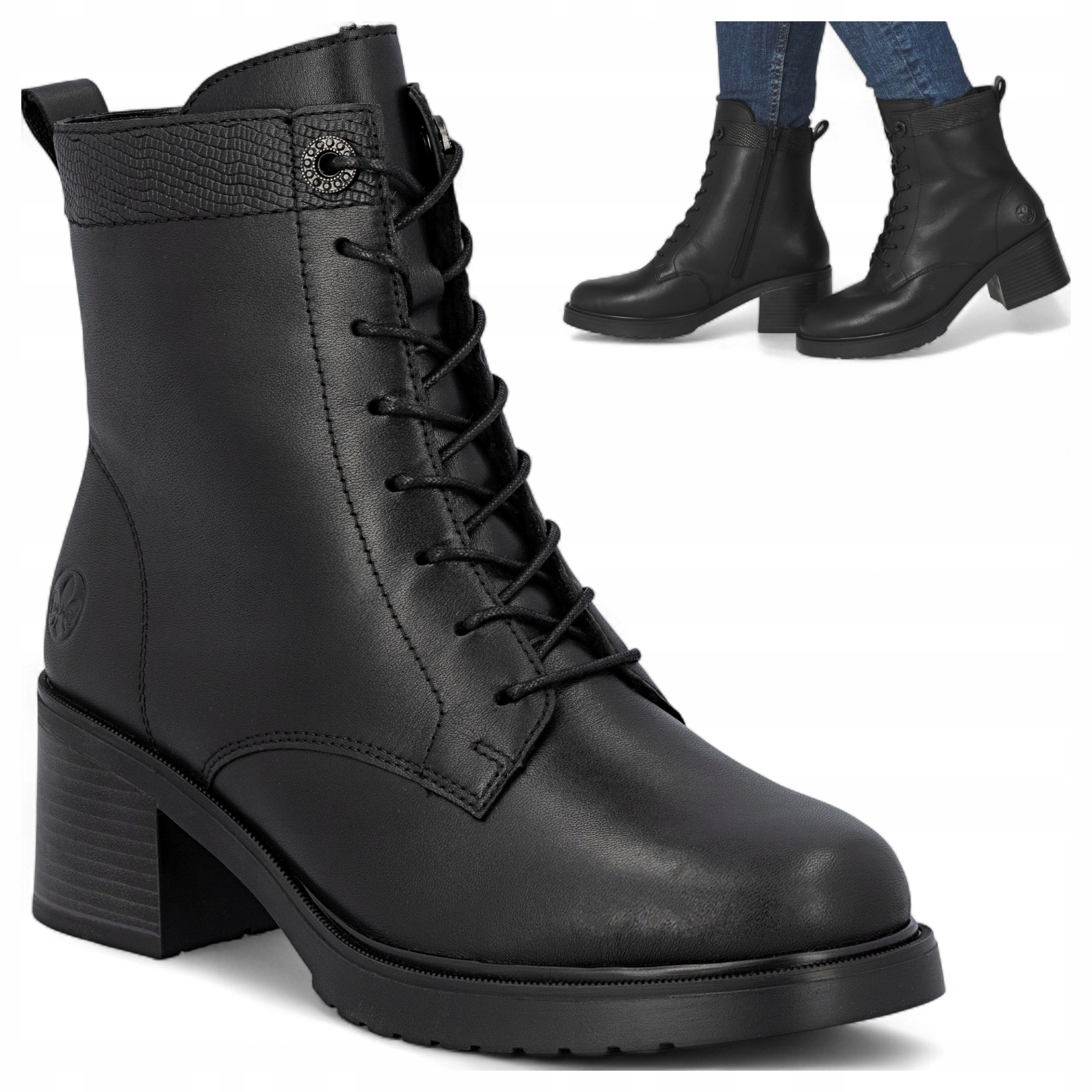 Dámské boty Z Přírodní Kůže 39 Rieker, elegantní, teplé, módní