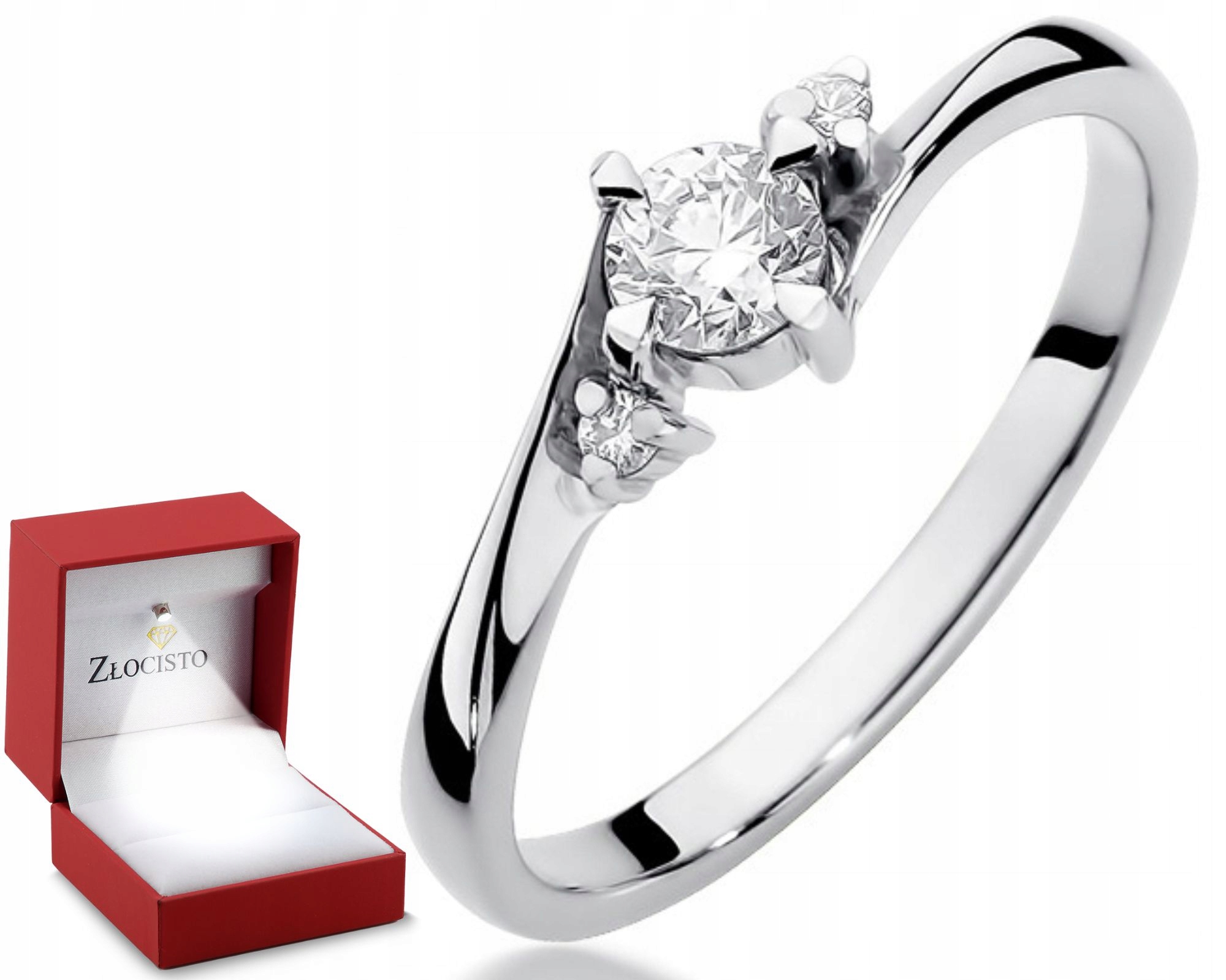 Zlatý prstýnek diamanty brilianty 0,28 Ct Gravírování