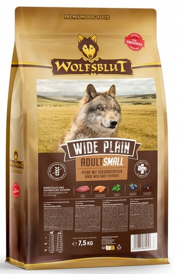 Wolfsblut Dog Wide Plain Small konina i bataty 7,5kg