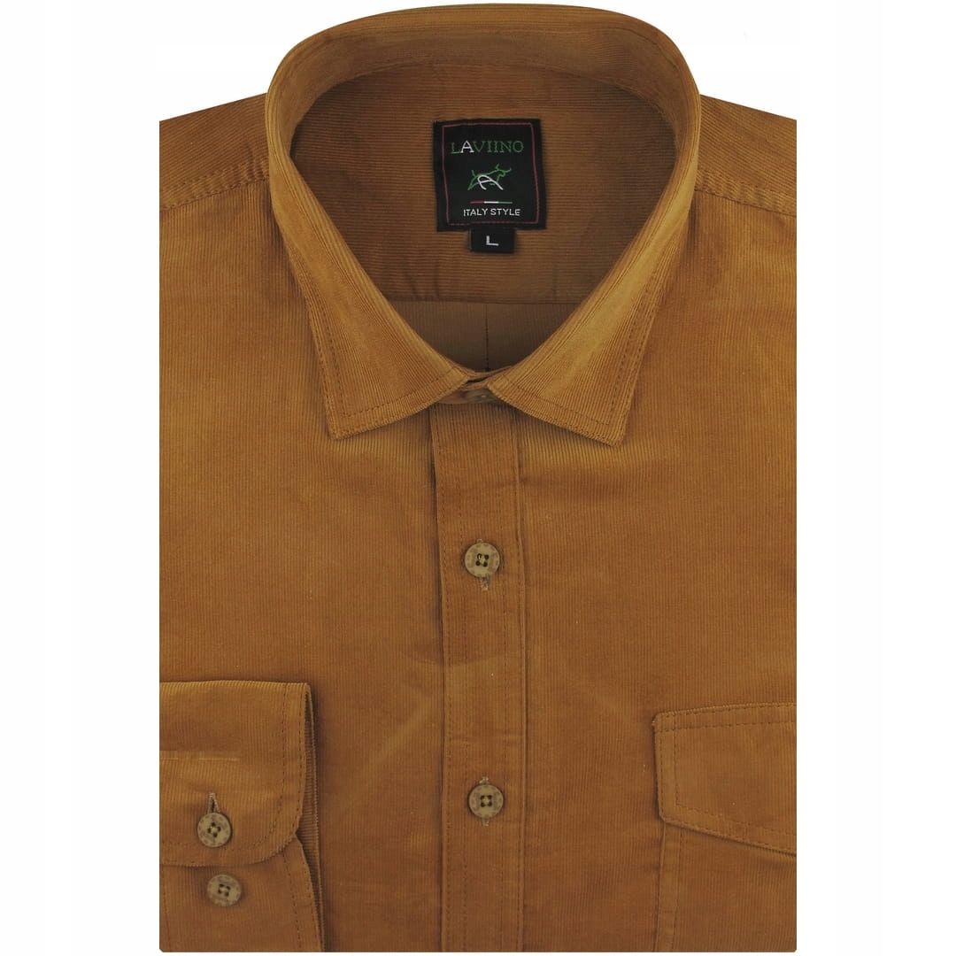 

Koszula Męska Sztruksowa na co dzień do pracy B496