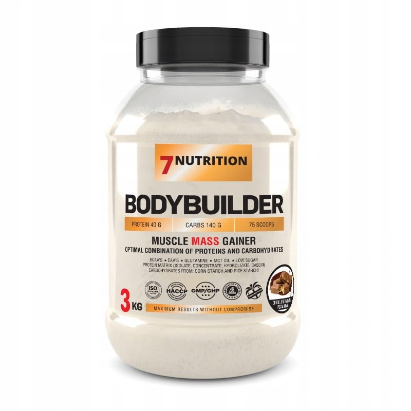 7NUTRITION Bodybuilder 3KG Gainer Sacharidy