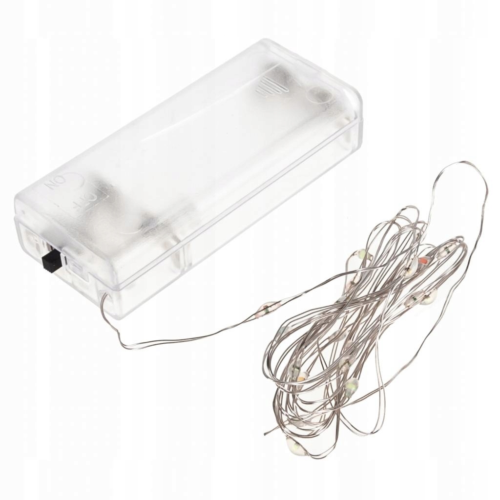 

Lampki Druciki Na Baterie Girlanda 20 Led Białe