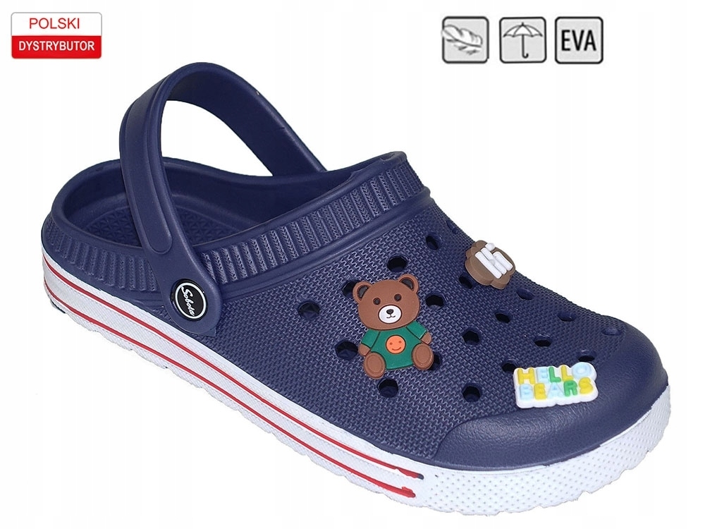 KLAPKI OGRODOWE BASENOWE PIANKOWE DZIECIĘCE LACZKI KROKODYLKI CHŁOPIĘCE