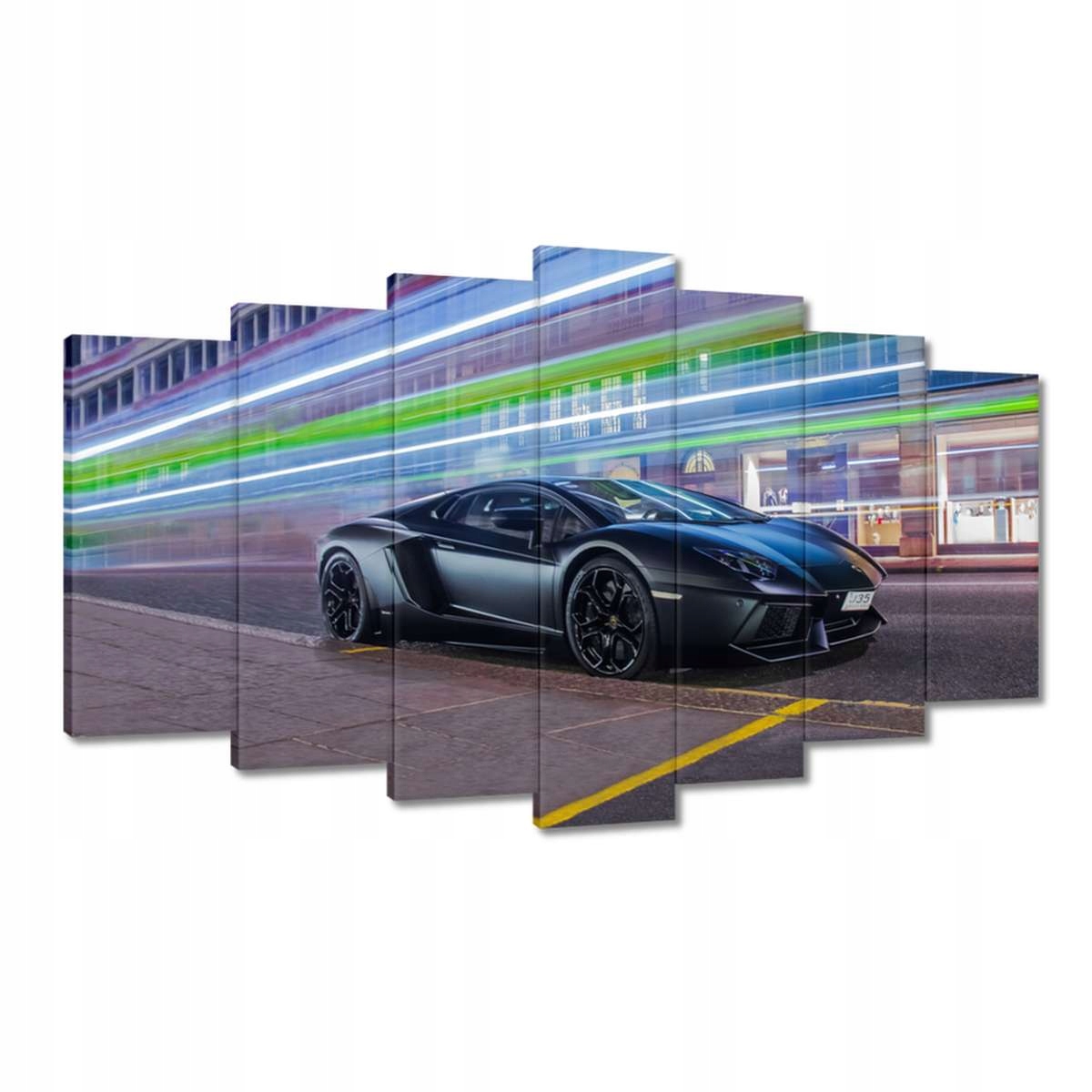 Obrazy 140x80 Rychlé auto míjí v noci