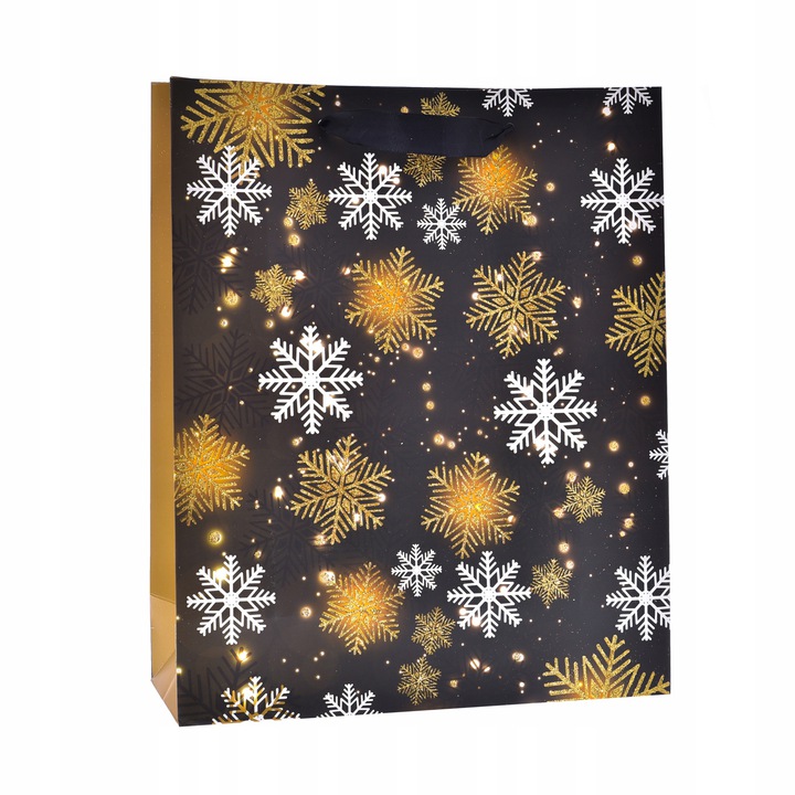 MOCNA TOREBKA PREZENTOWA torba na prezent Mikołaj święta gruby karton 32x26