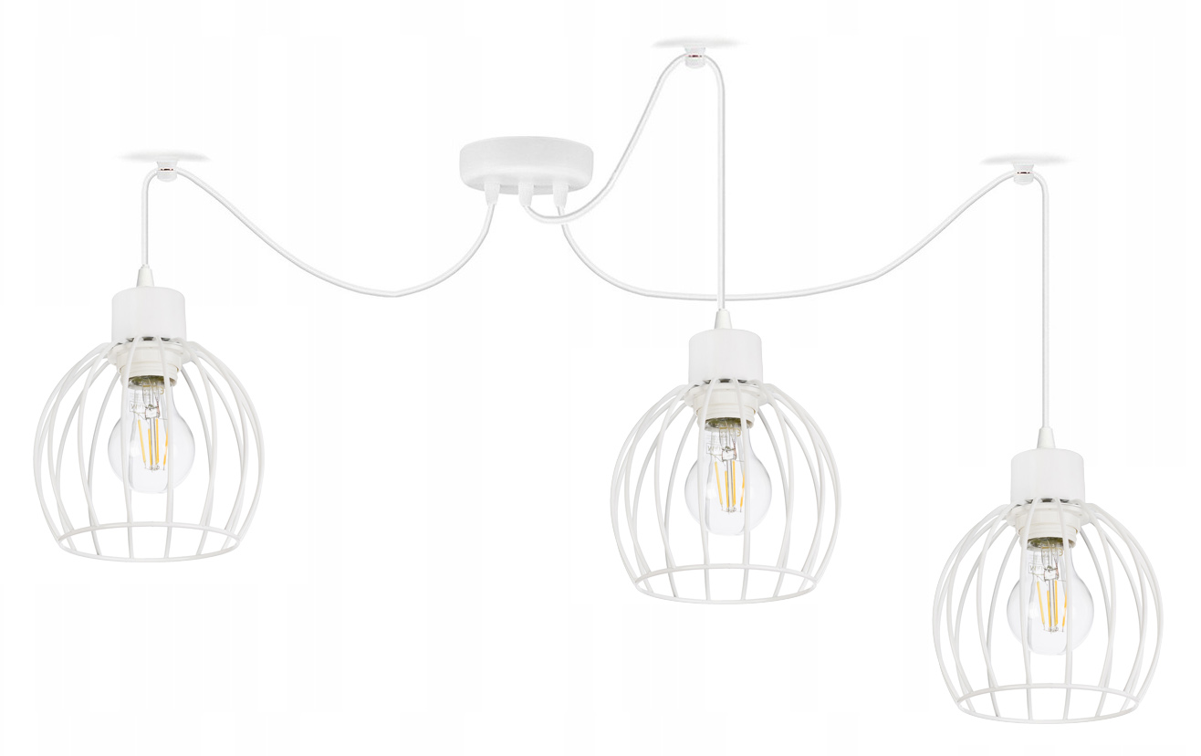 závěsné stropní svítidlo Zwis Loft stínidlo 3xE27 Pavouk