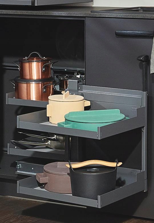 Peka 05.0551.KPL/A Magic Corner Comfort Liro 900/ 450/ pravá/ antracit