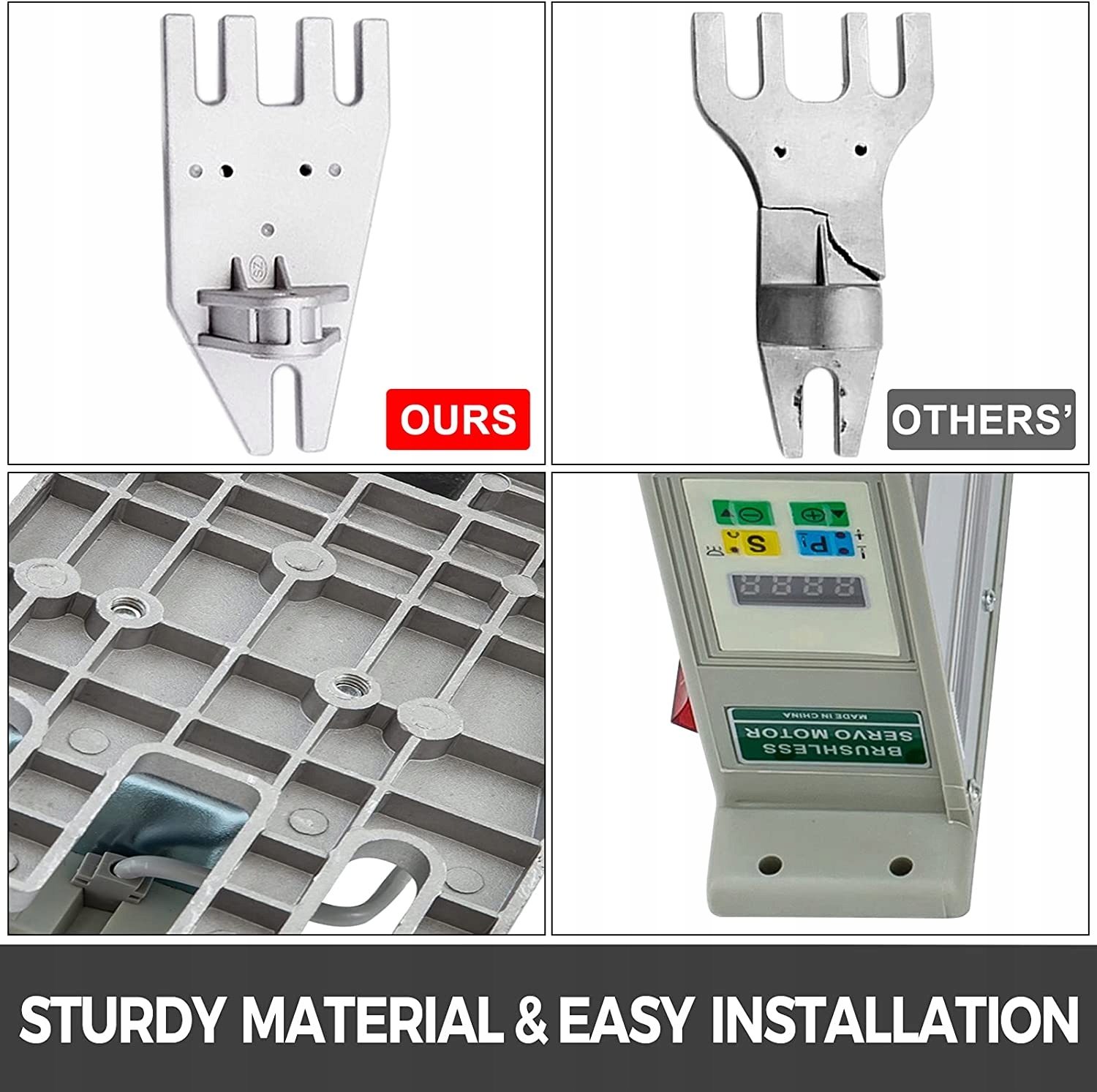 Mophorn 220V bezszczotkowy elektryczny serwomotor Moc znamionowa 550 W