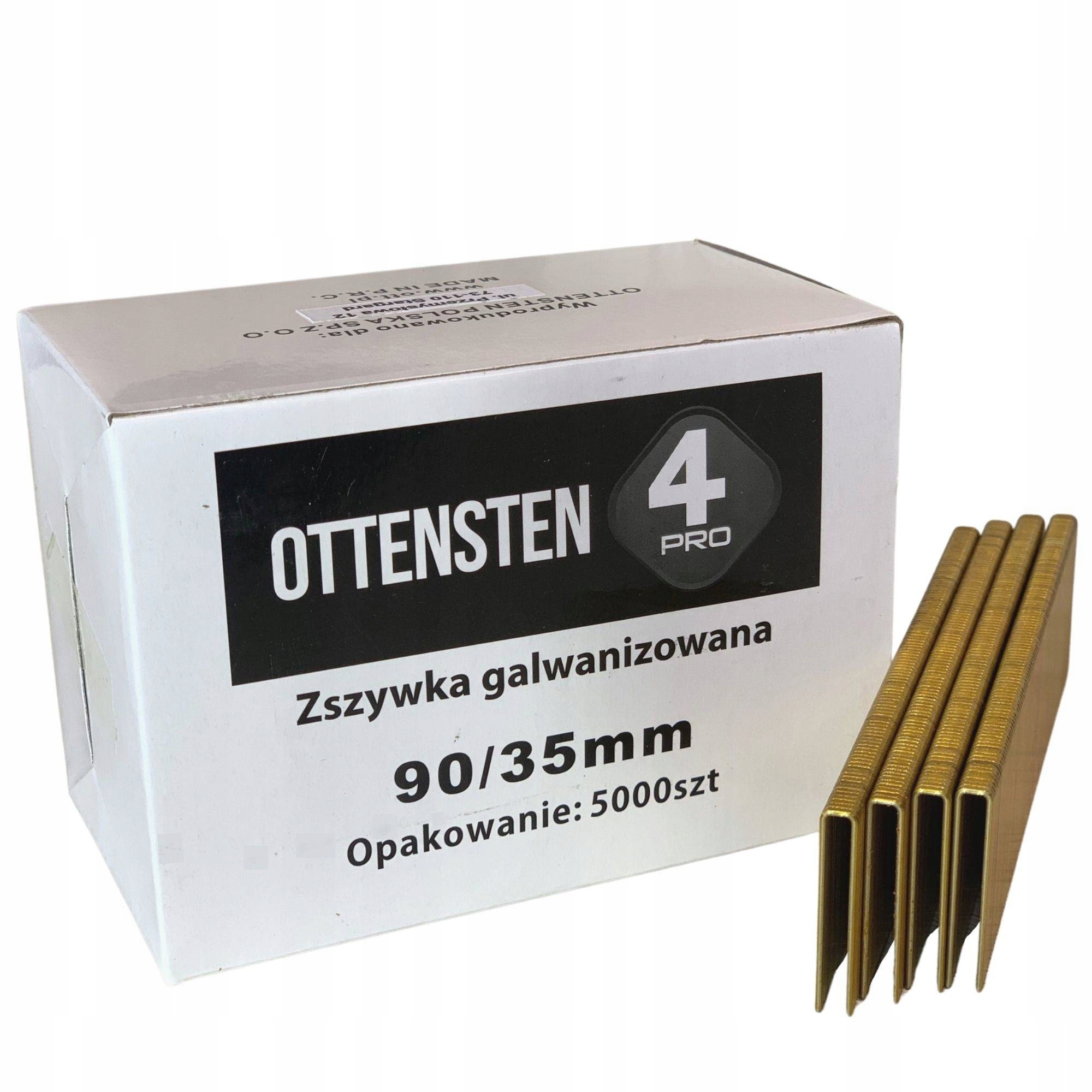 Ottensten ZSZYWKI STOLARSKIE TYP90 35mm 5000 szt. Stan opakowania oryginalne