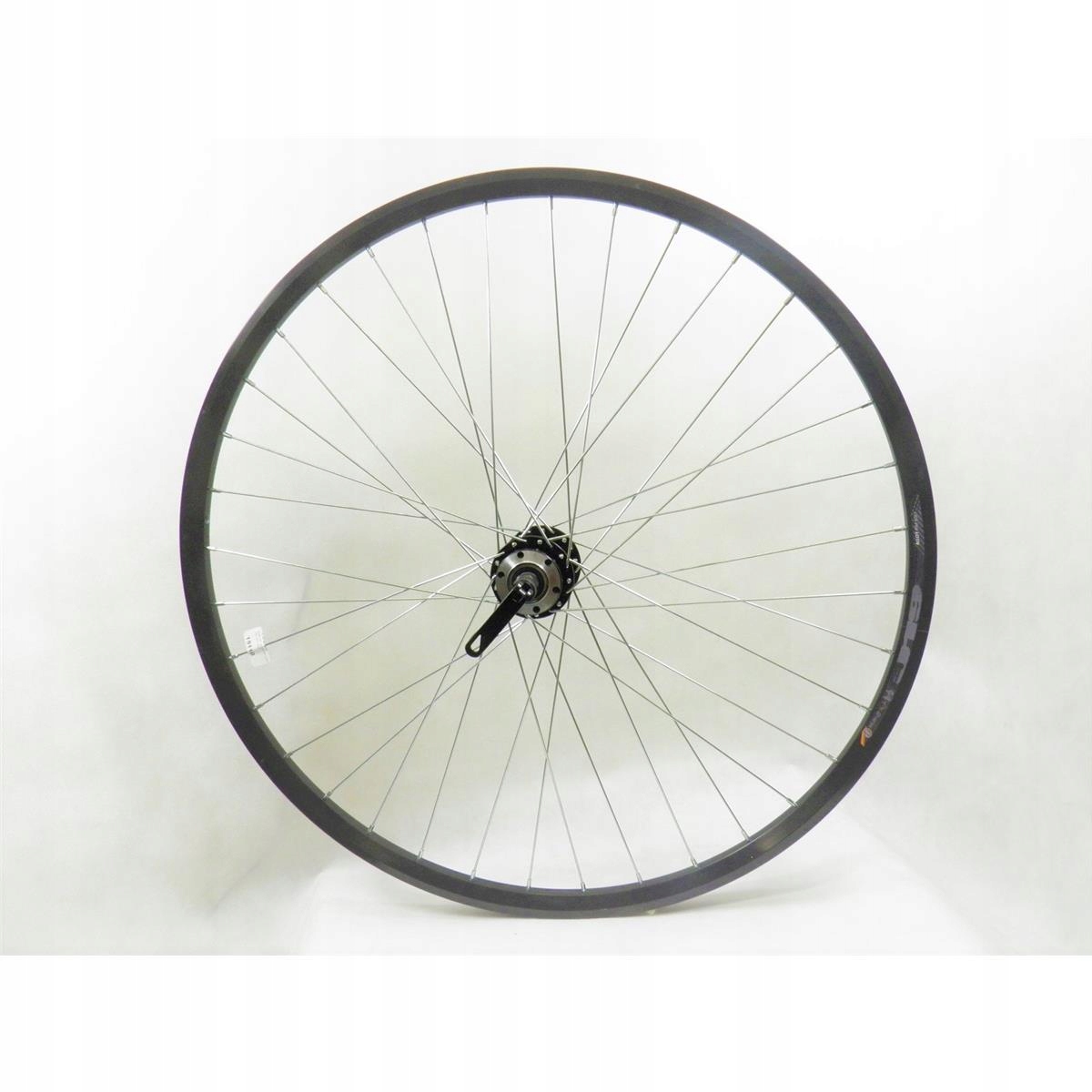 Koło 28" 29" tył stożek czarny pod tarczę na 6 śrub wolnobieg maszynowe łoż