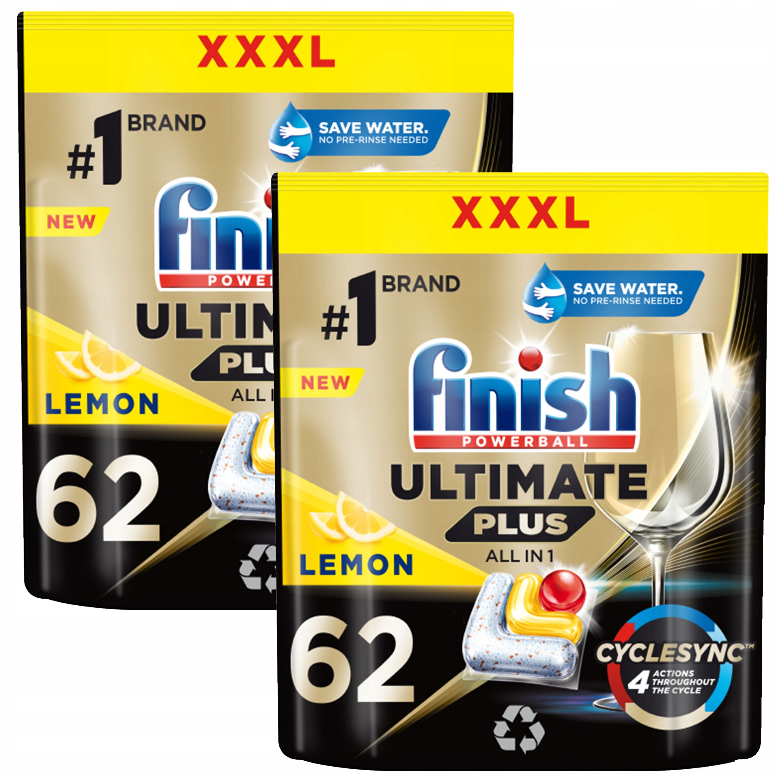 

Finish Ultimate Plus Kapsułki Zmywarki 124 Lemon