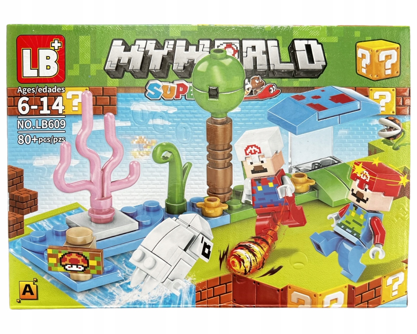 

Klocki Myworld Mario Minecraft 80EL LB609 A