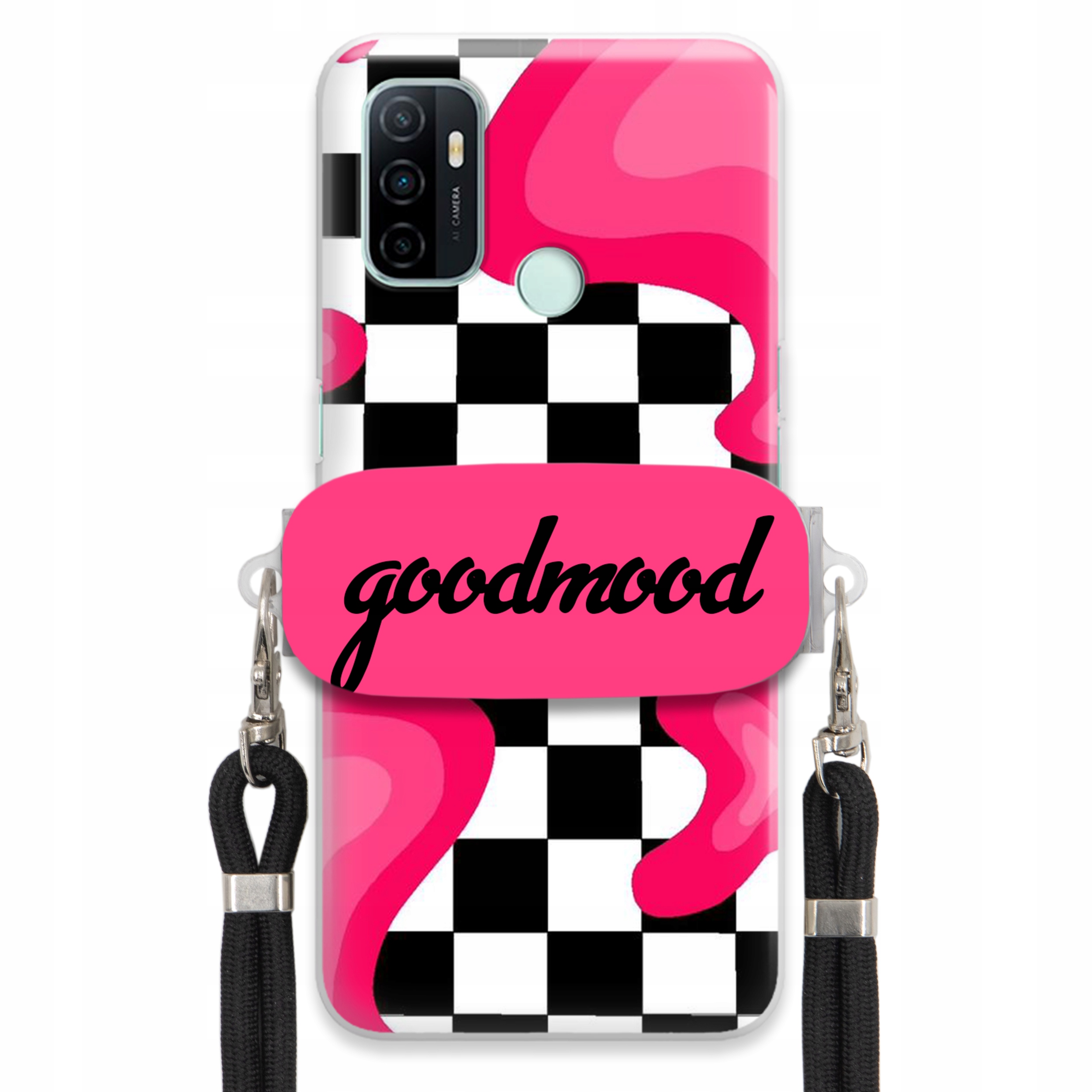 Pouzdro Pro Oppo A33 Set Case Držák Na Vodítko Černý Pro Teenagery Splash