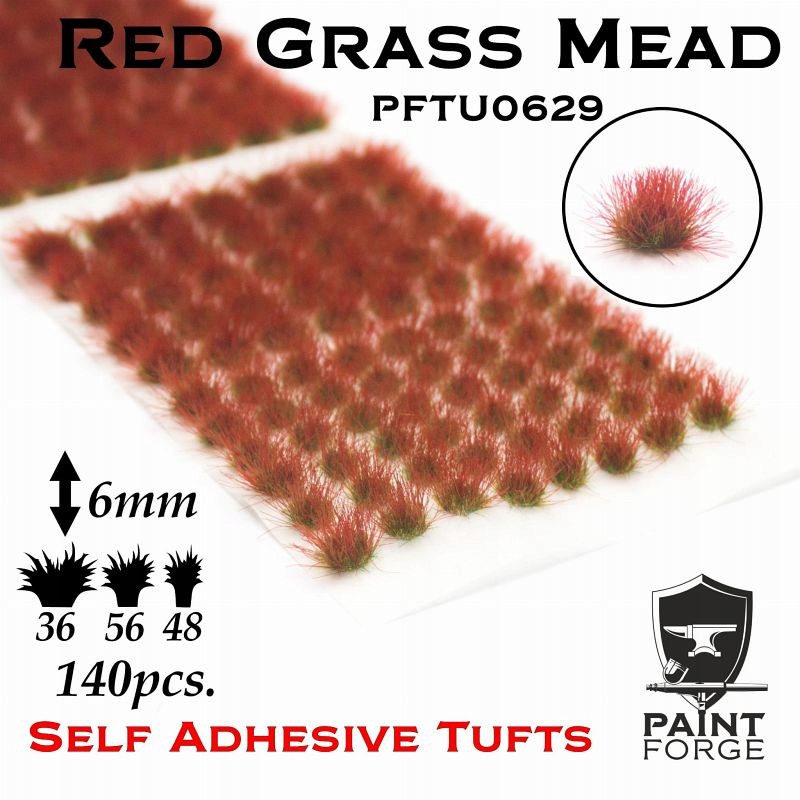 Tuft 6mm Paint Forge Red Grass Mead 140 szt.