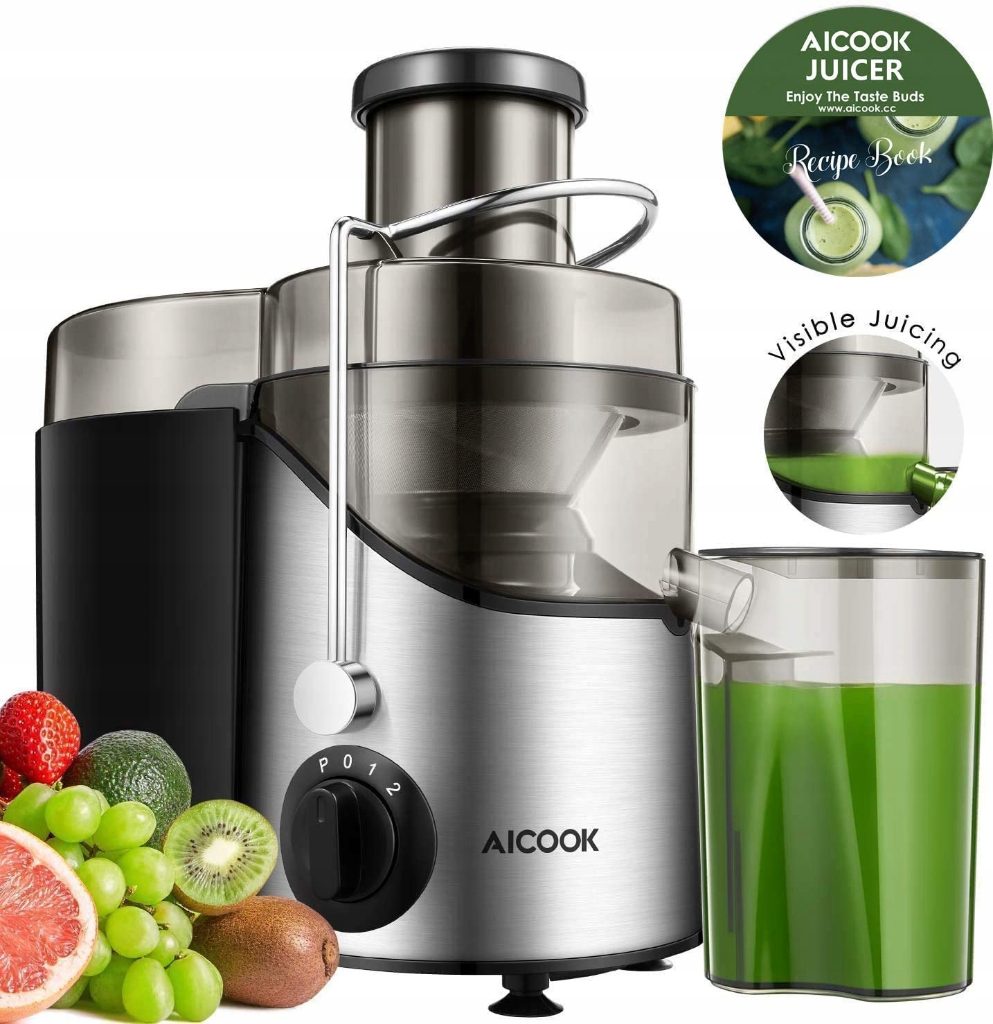 Wyciskarka wolnoobrotowa pionowa Aicook AMR526 400 W