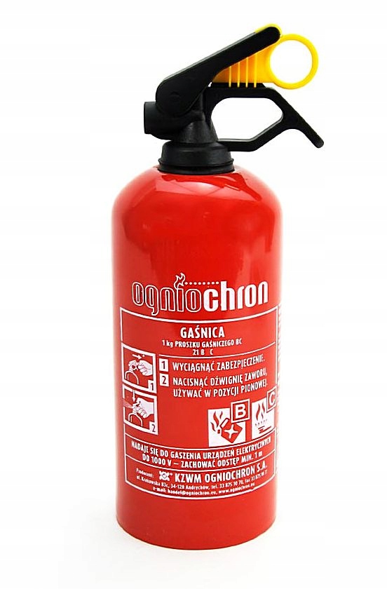 GAŚNICA SAMOCHODOWA PROSZKOWA 1KG OGNIOCHRON EAN (GTIN) 5907620600021
