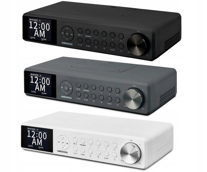 RADIO KUCHENNE CYFROWE PODWIESZANE+PILOT LED DAB+ FM BLUETOOTH TIMER BUDZIK