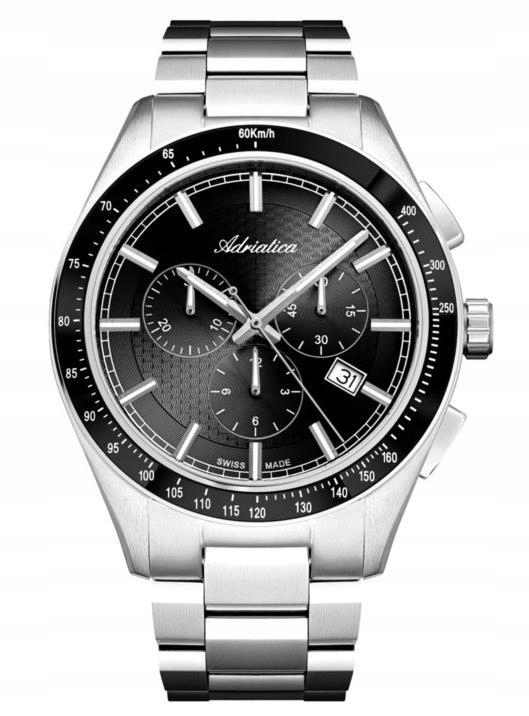 Nový Originální Pánské Hodinky Adriatica A8245.5116CH stříbrný chronograf