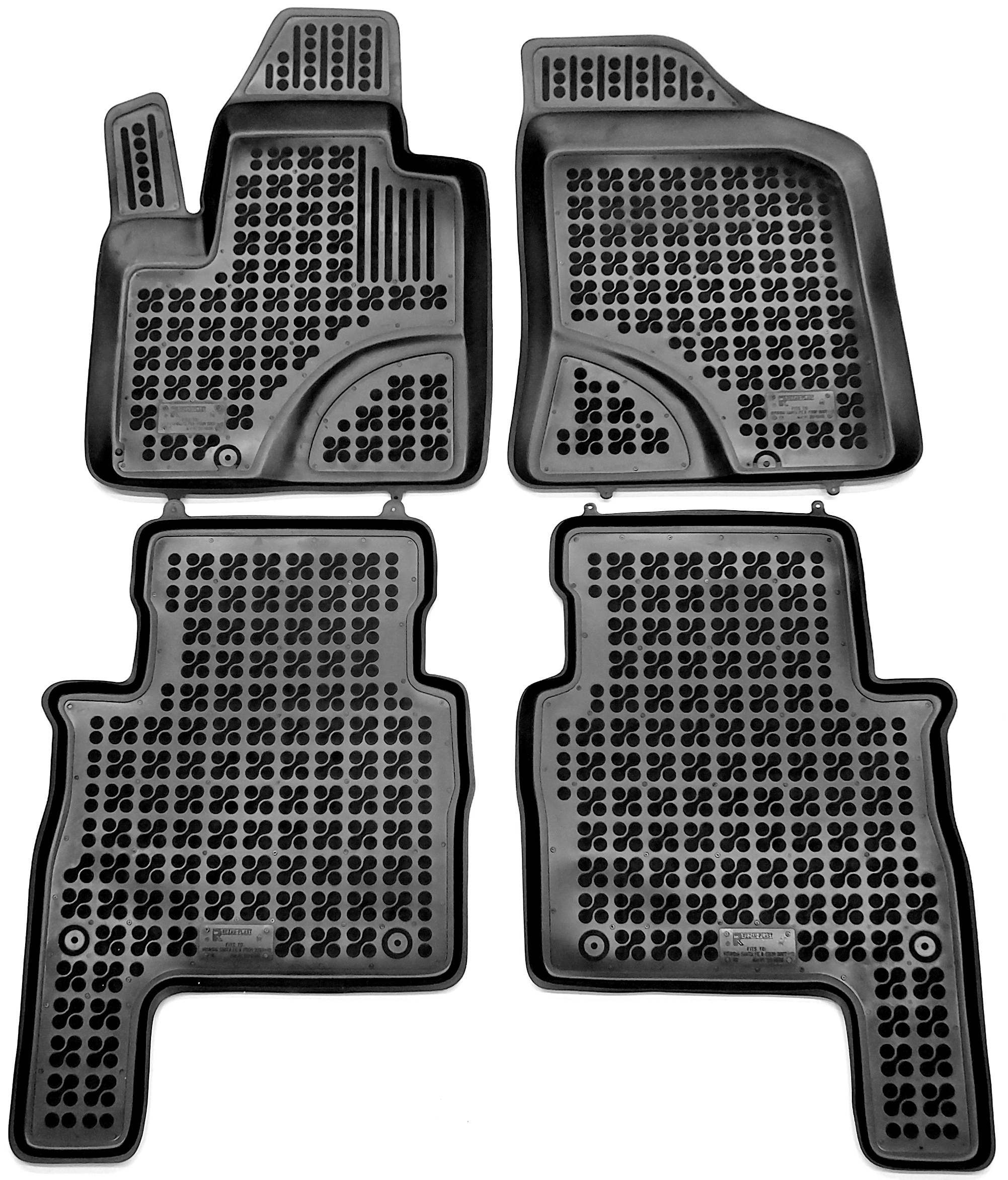 Hyundai Santa Fe II 2006 2012 dywaniki gumowe korytkowe Rezaw-Plast