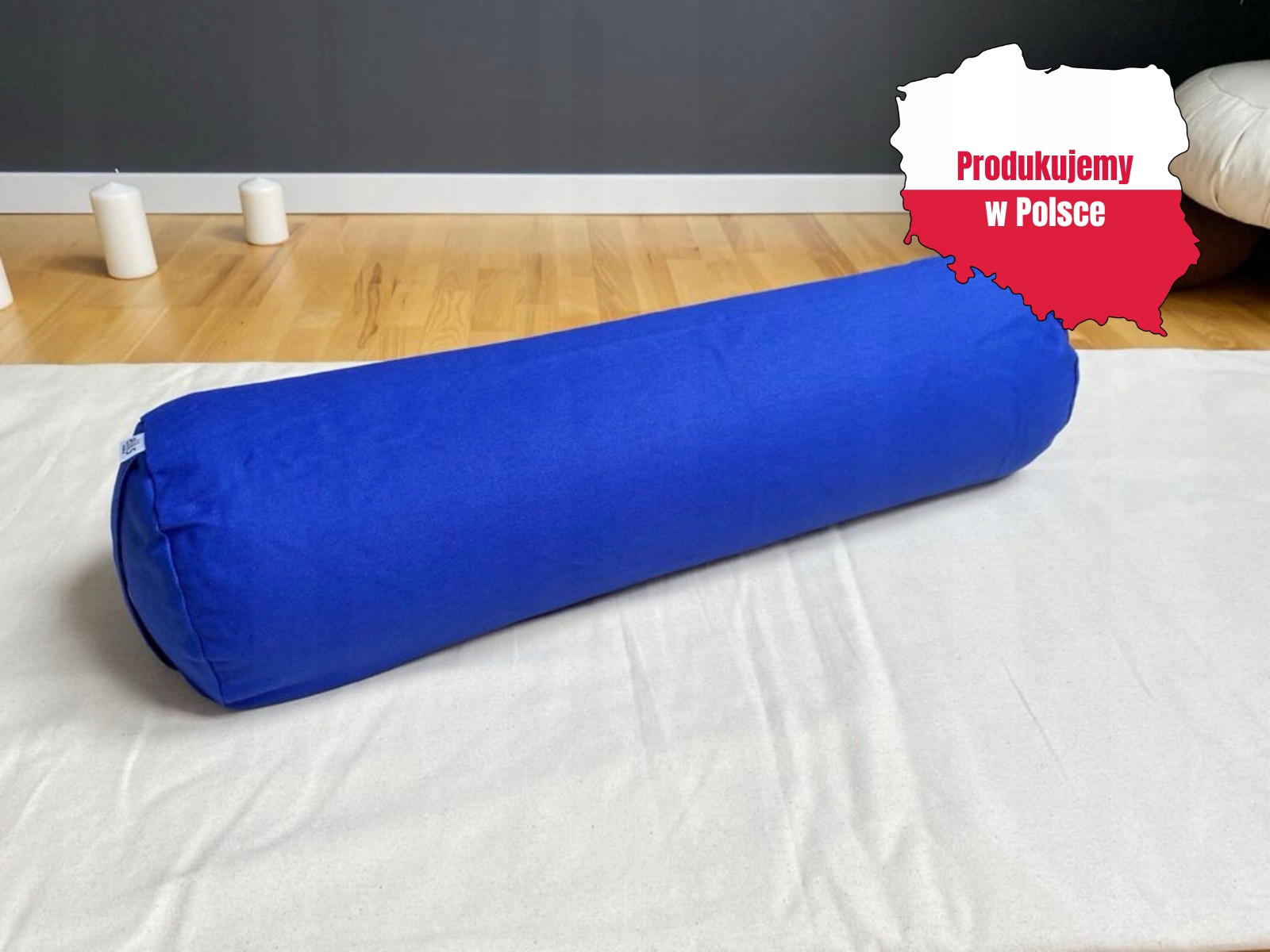 Váleček bolster na jógu 70x20 cm s potahem Safír Polský Výrobek