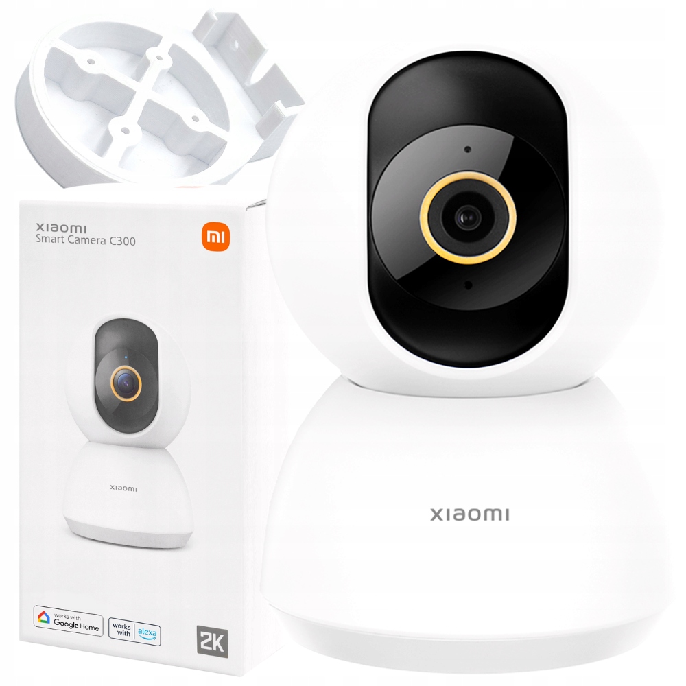Wewnętrzna Kamera Ip Xiaomi Obrotowa Do Domu Wifi Hd 360° Mikrofon Zestaw