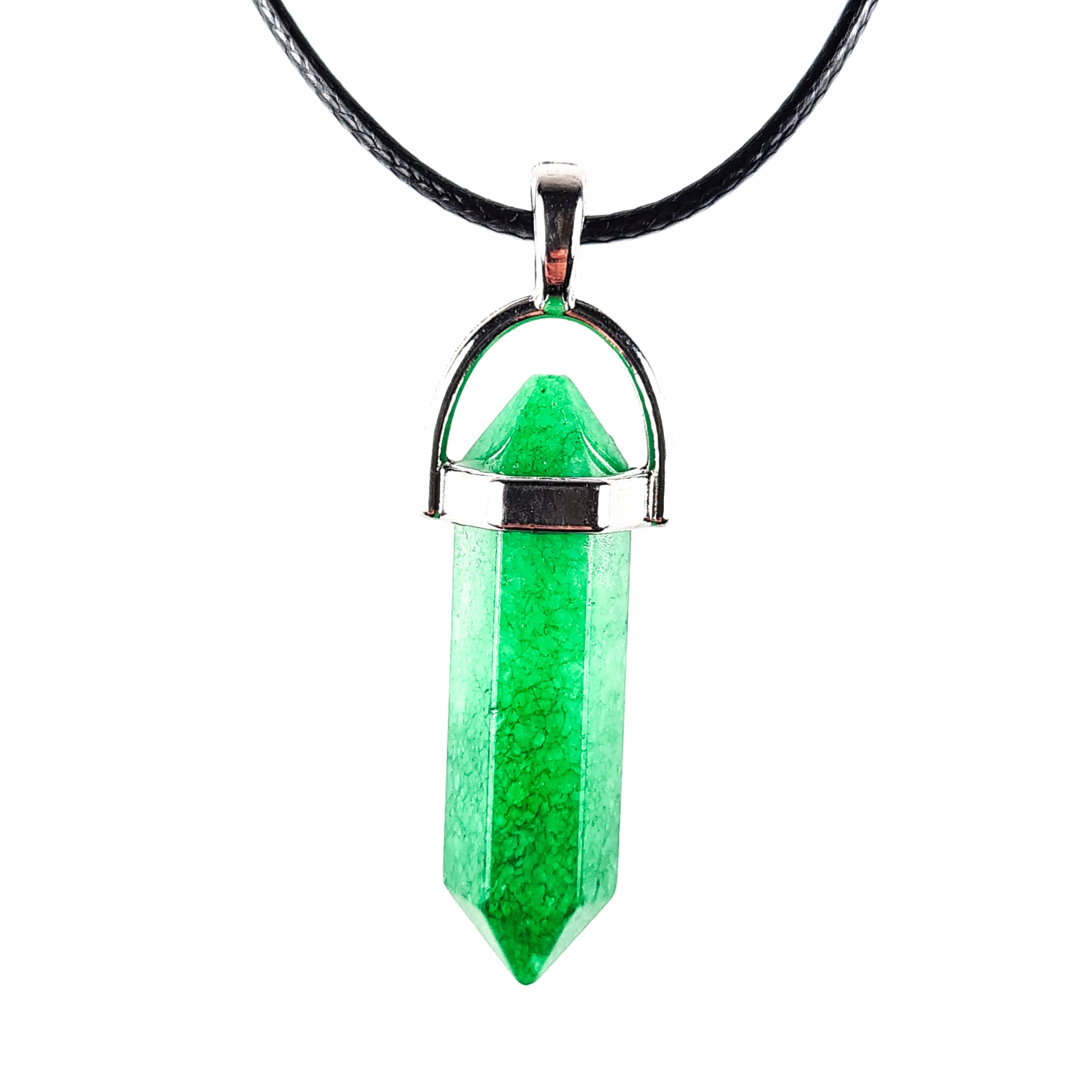 

Piękny Naszyjnik Jadeit Zielony Naturalny Kamień