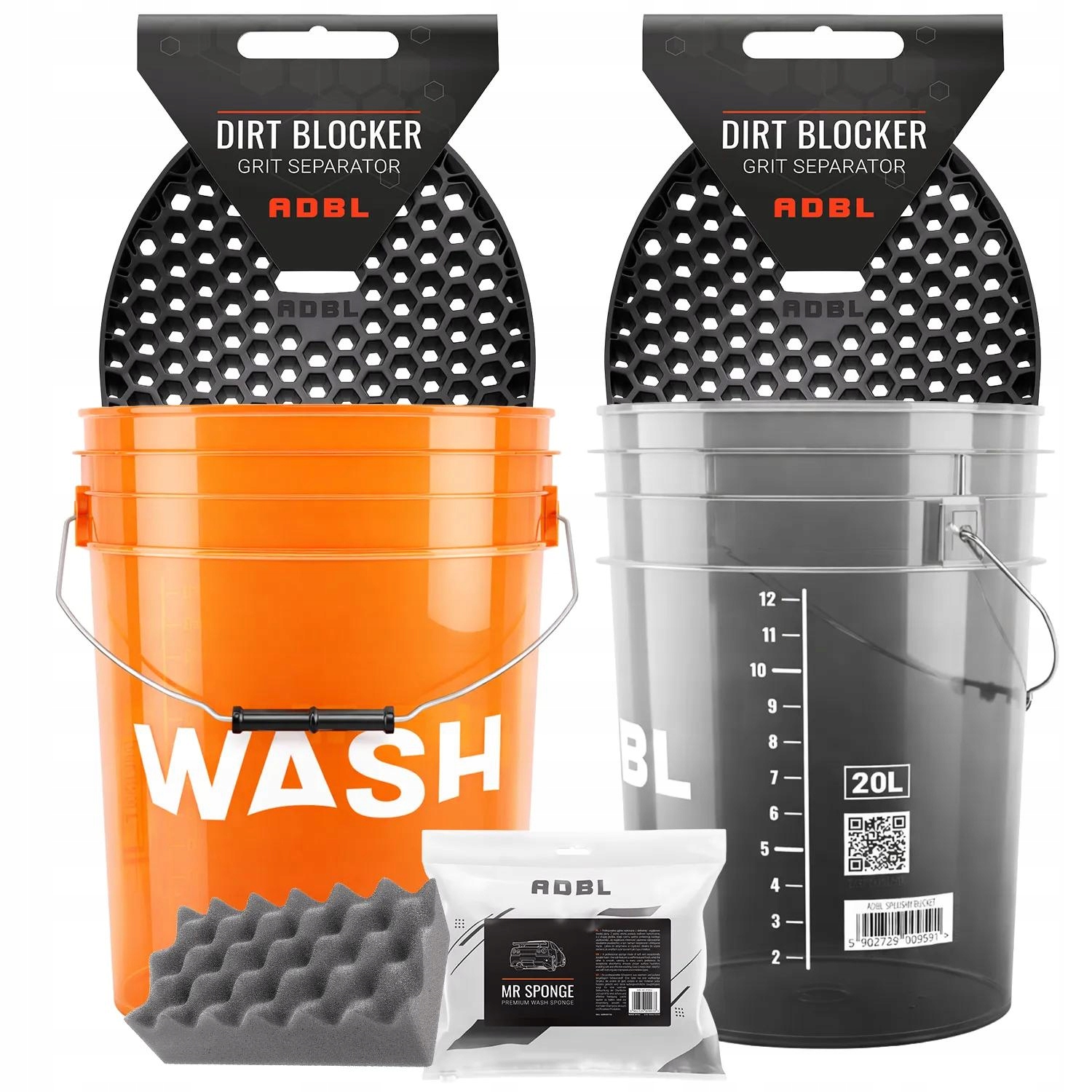 Adbl Sada kbelíků na mytí detailingového auta jemná Houbička